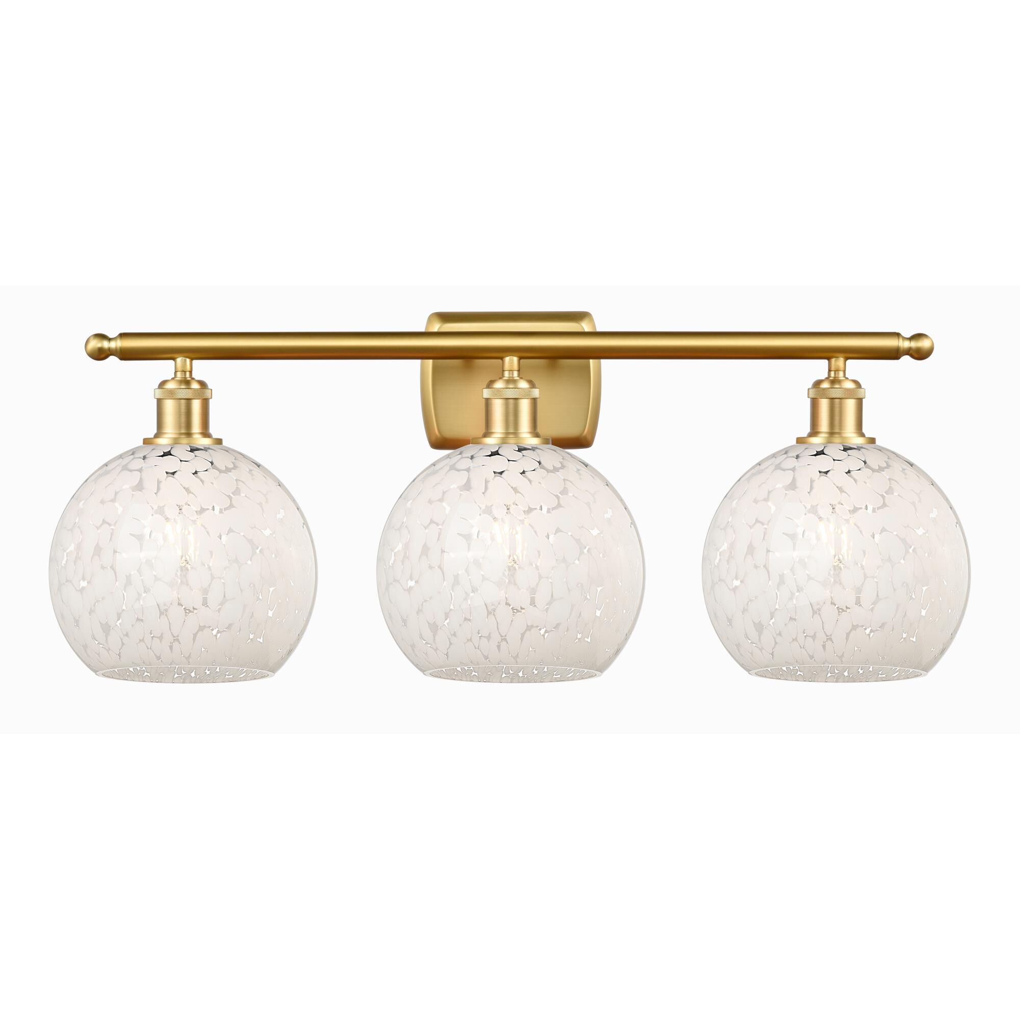 Bruno Marashlian White Mouchette 28 Inch Bath Vanity Light by Innovations Lighting