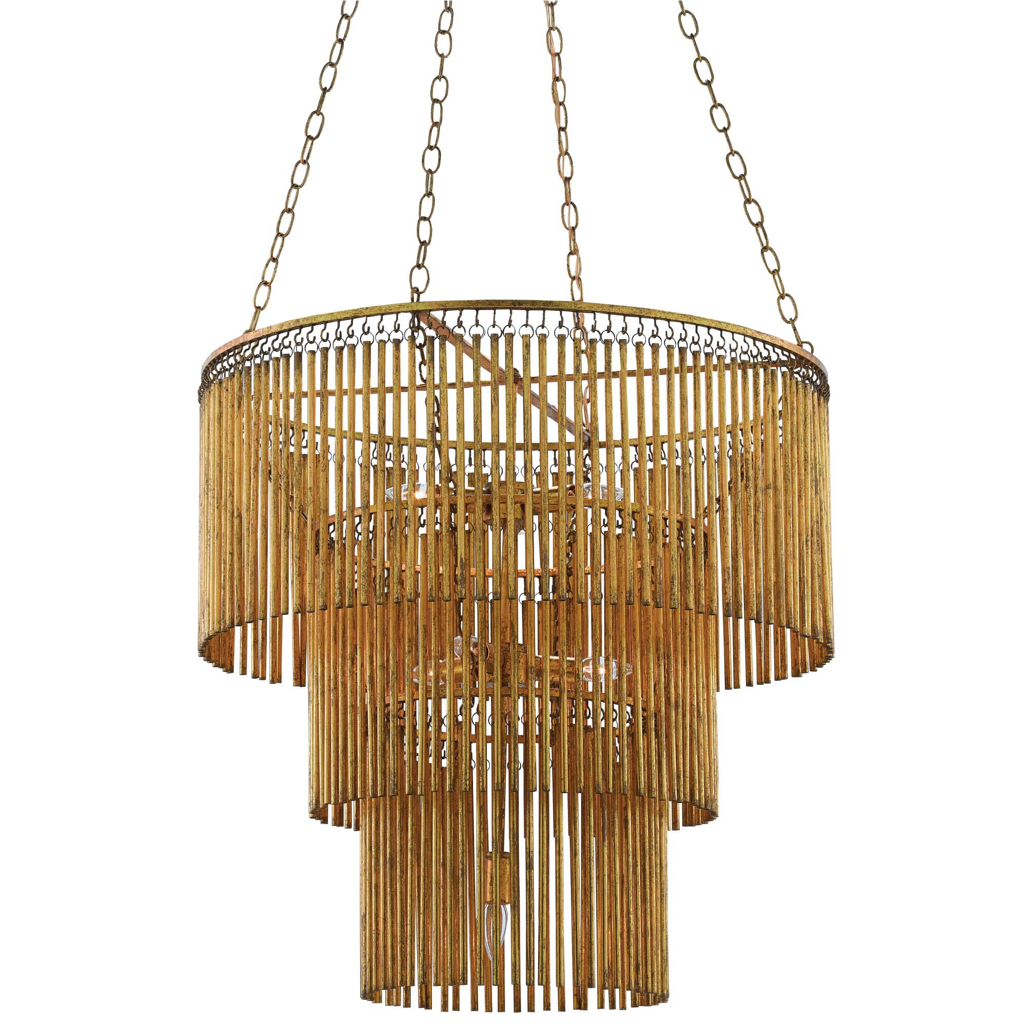 Mantra 30 Inch 7 Light Chandelier by Currey and Company