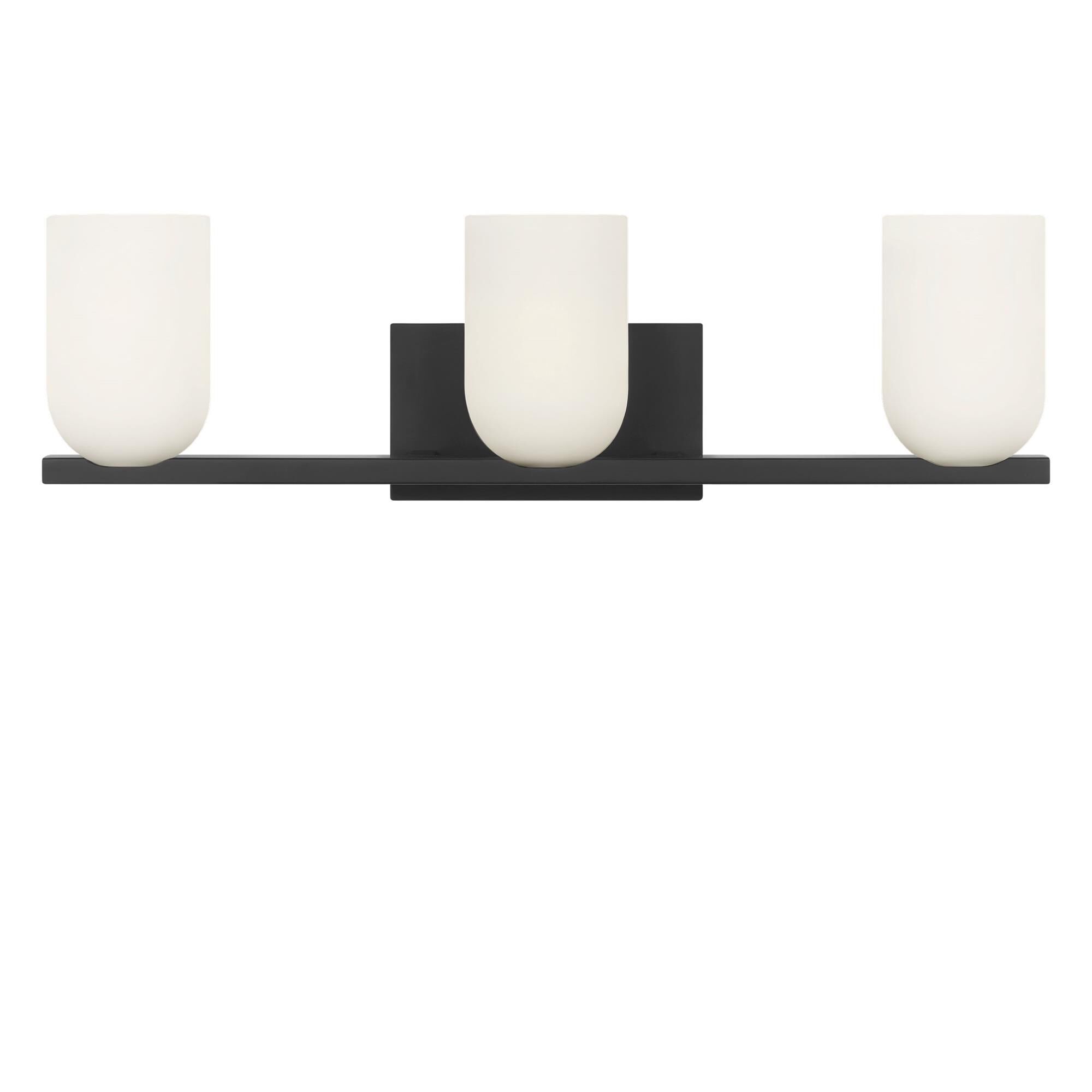 Shown in Midnight Black finish and Etched White glass