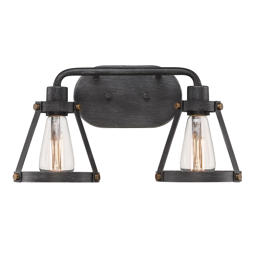 Wicker Park 16 Inch 2 Light Bath Vanity Light by Designers Fountain