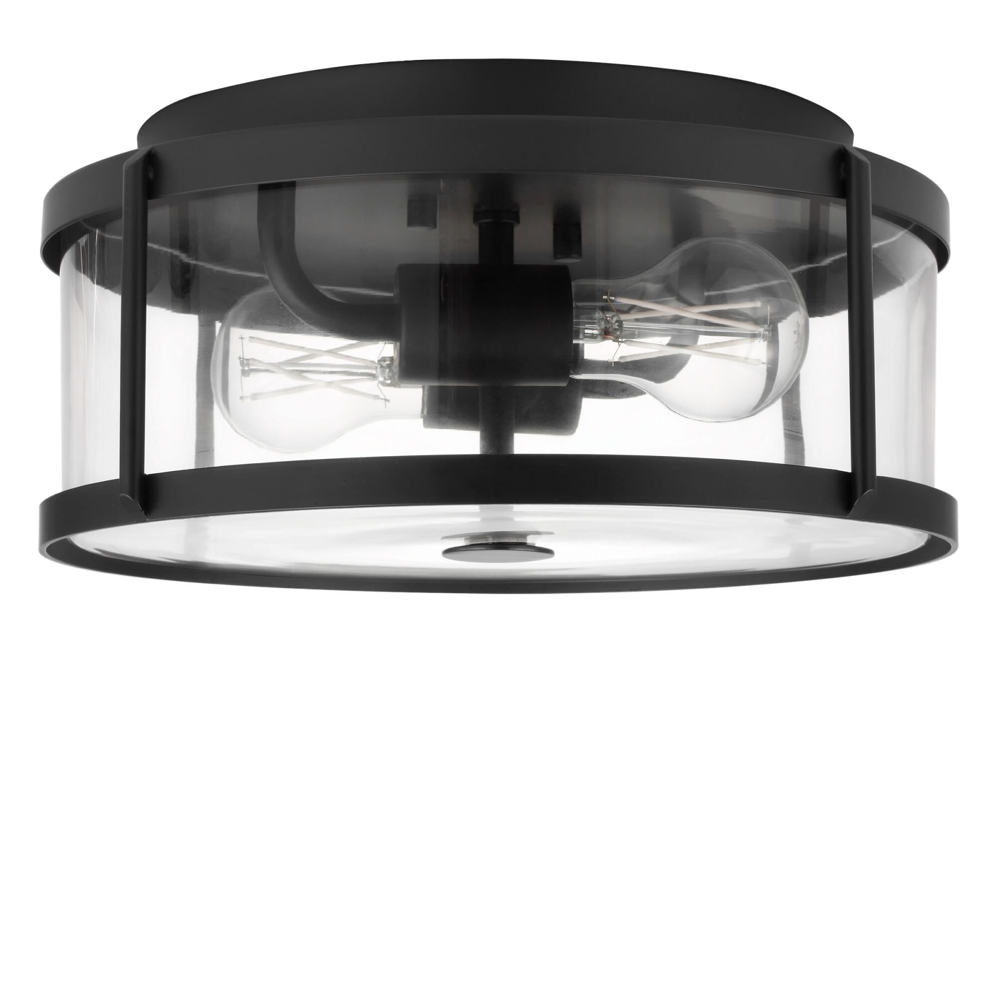 Shown in Midnight Black finish and Clear glass