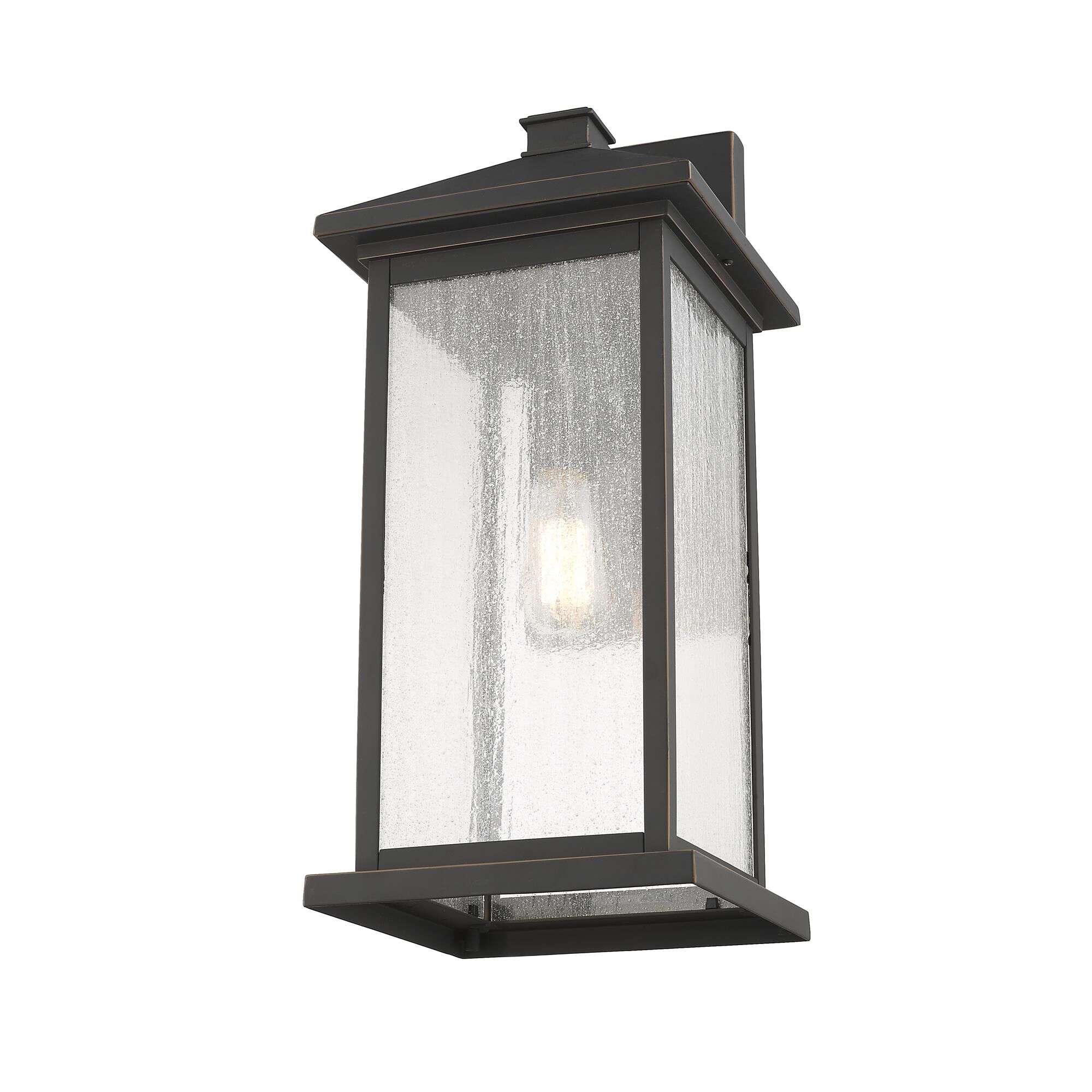Shown in Oil Rubbed Bronze finish and Glass shade