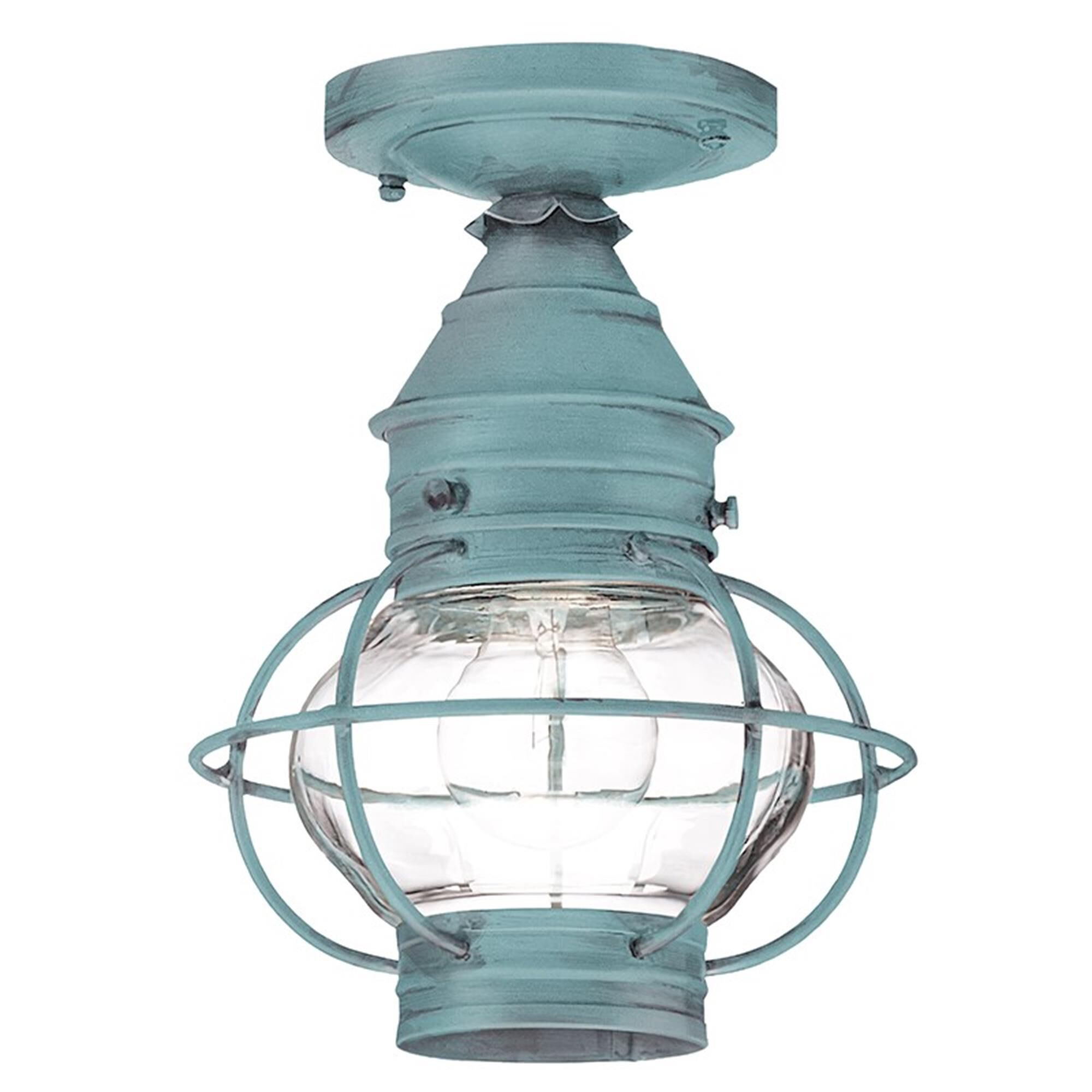 Onion 8 Inch Outdoor Flush Mount,