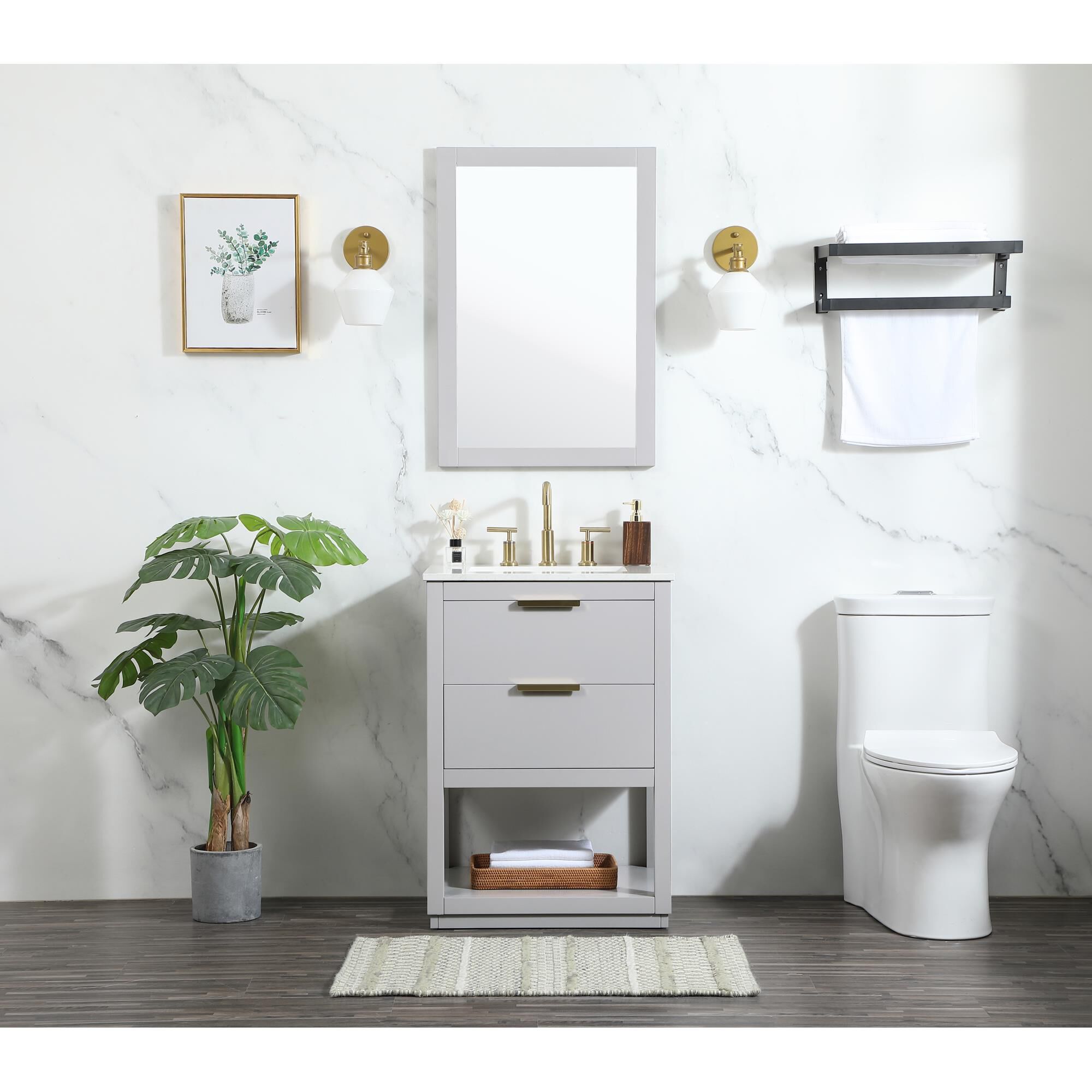 Larkin 24 Inch Bath Vanity by Elegant Decor