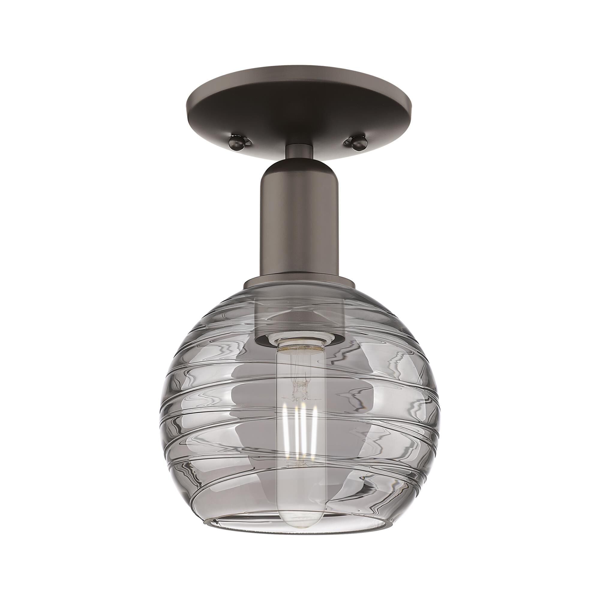 Bruno Marashlian Athens Deco Swirl 6 Inch Semi Flush Mount by Innovations Lighting