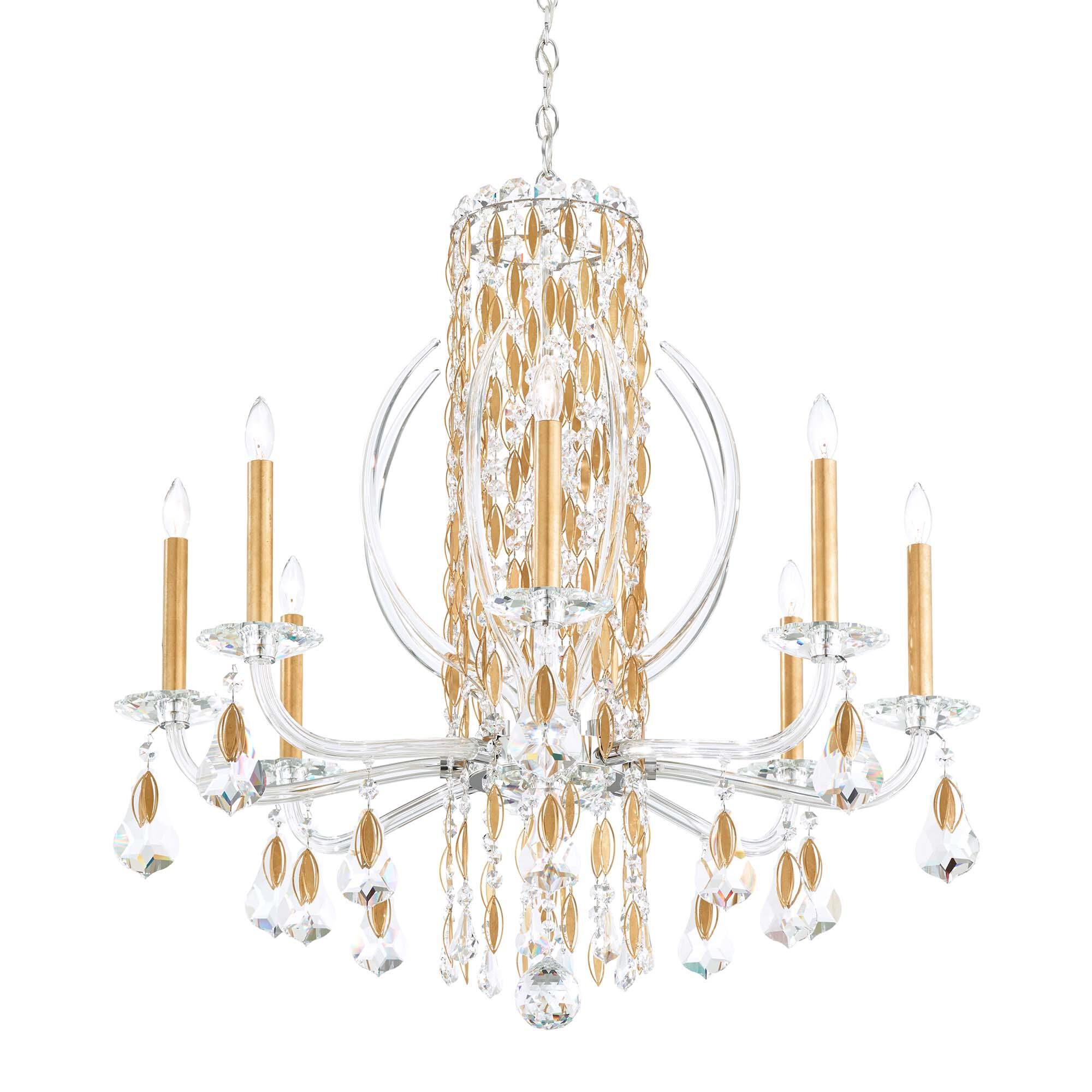 Shown in Heirloom Gold finish and Clear Radiance crystal