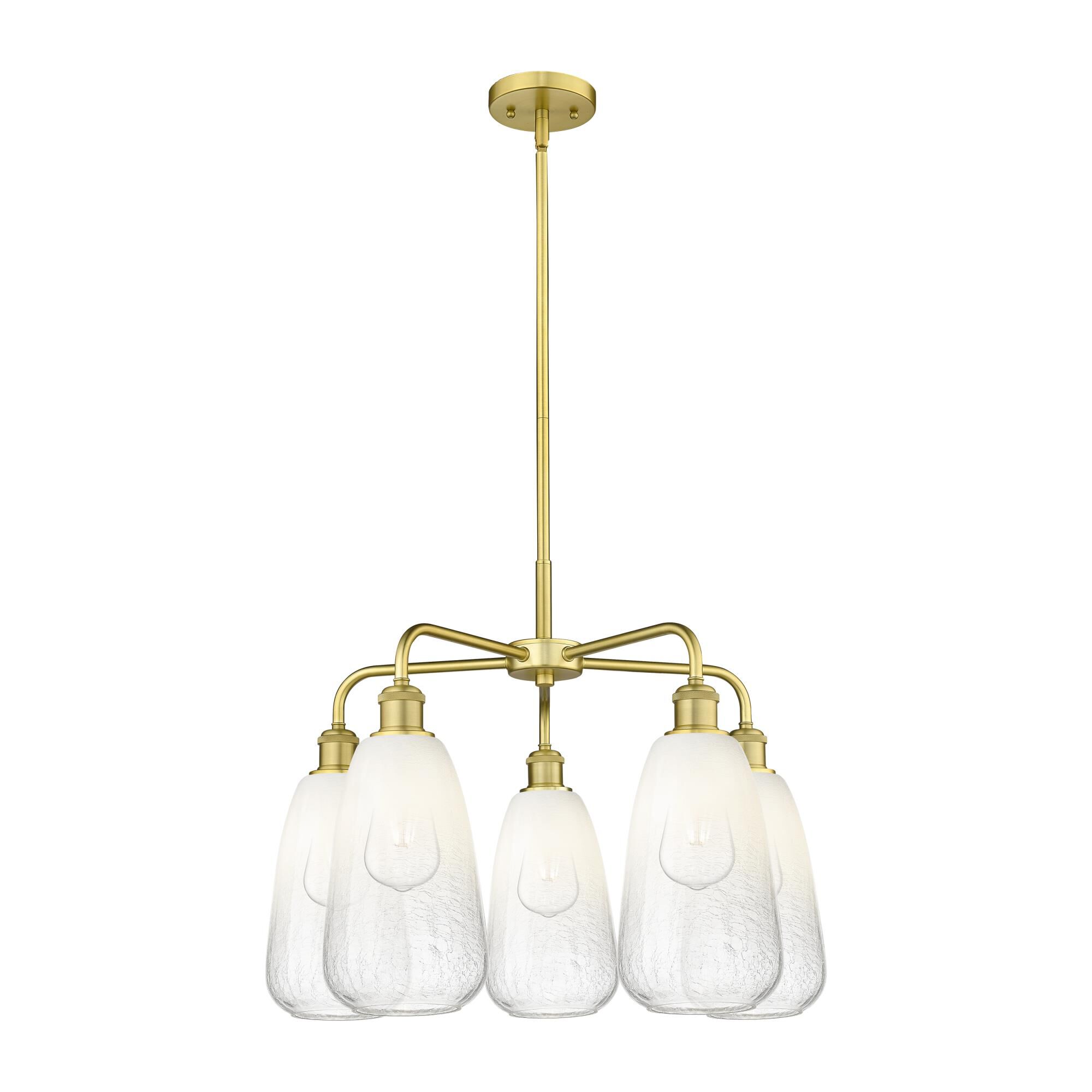 Shown in Satin Gold finish and Opal glass