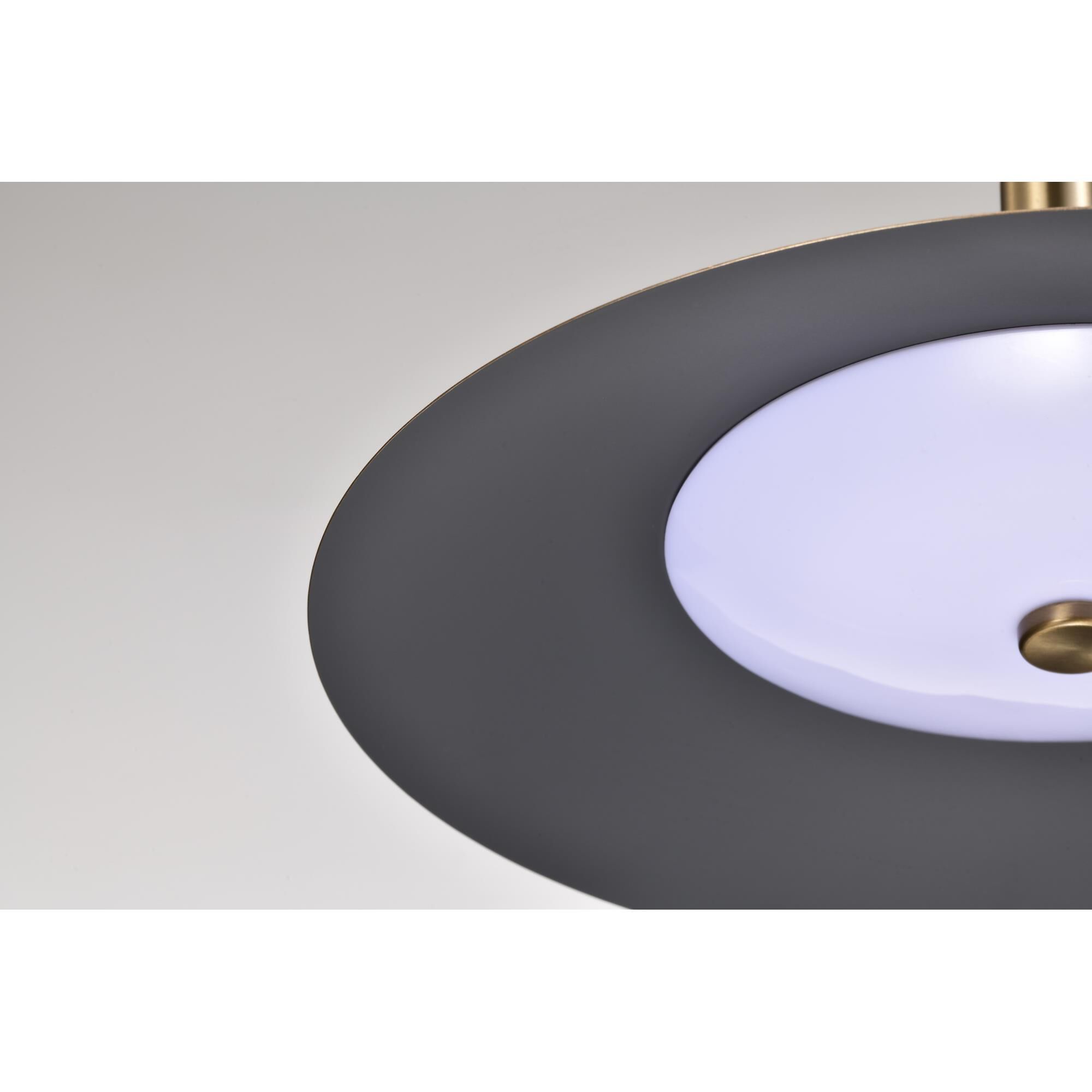 Shown in Burnished Brass finish and Burnished Brass shade