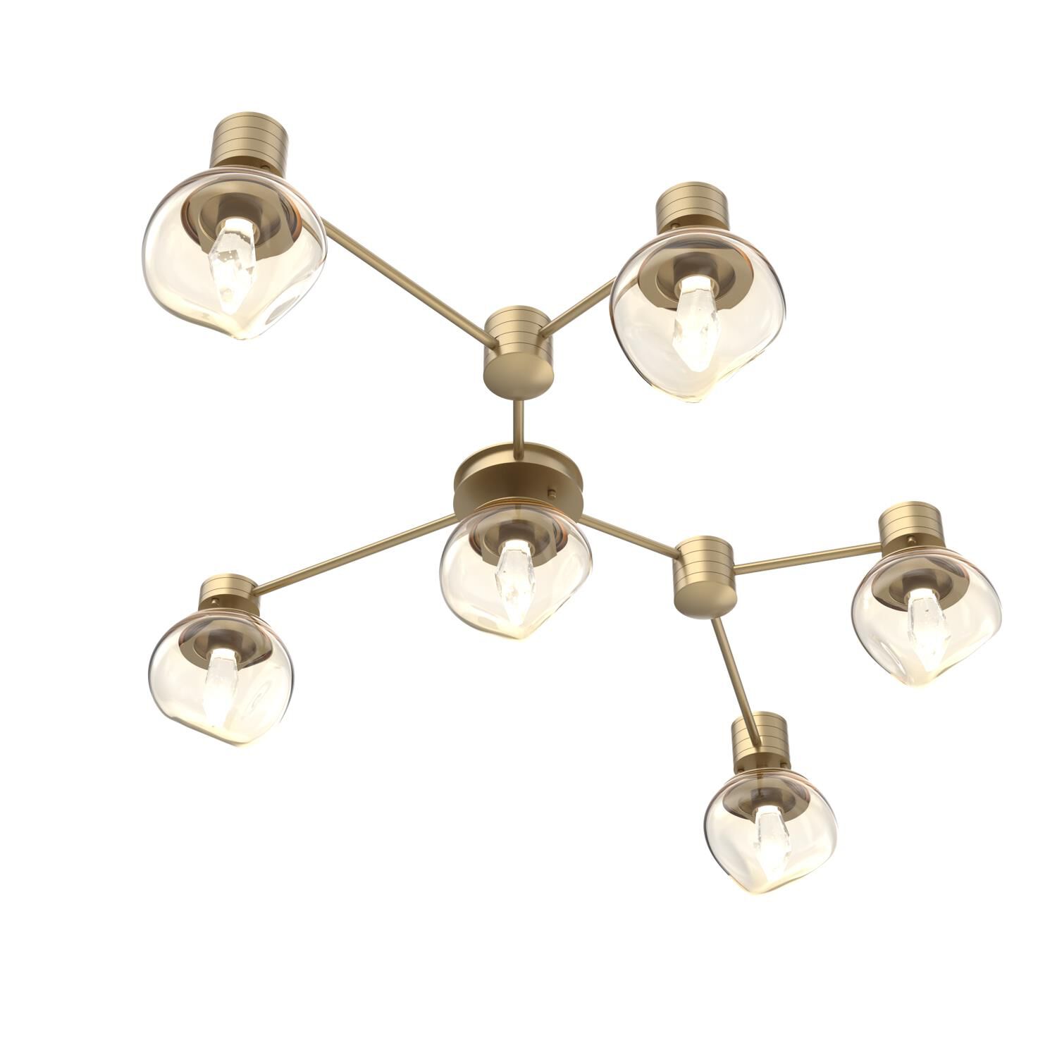 Levi Wilson Luna 37 Inch Semi Flush Mount by Hammerton Studio