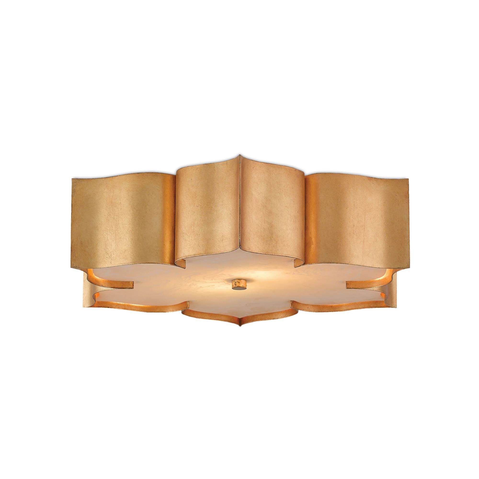 Grand Lotus 19 Inch 2 Light Flush Mount by Currey and Company