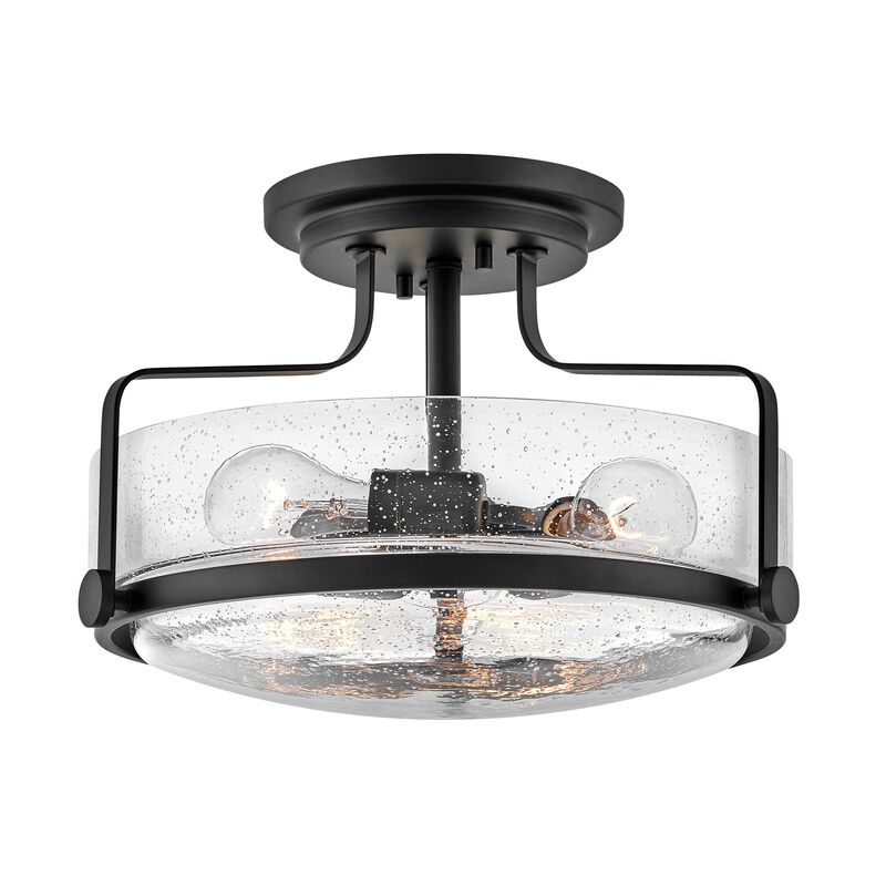 Harper 14 Inch 3 Light Semi Flush Mount by Hinkley