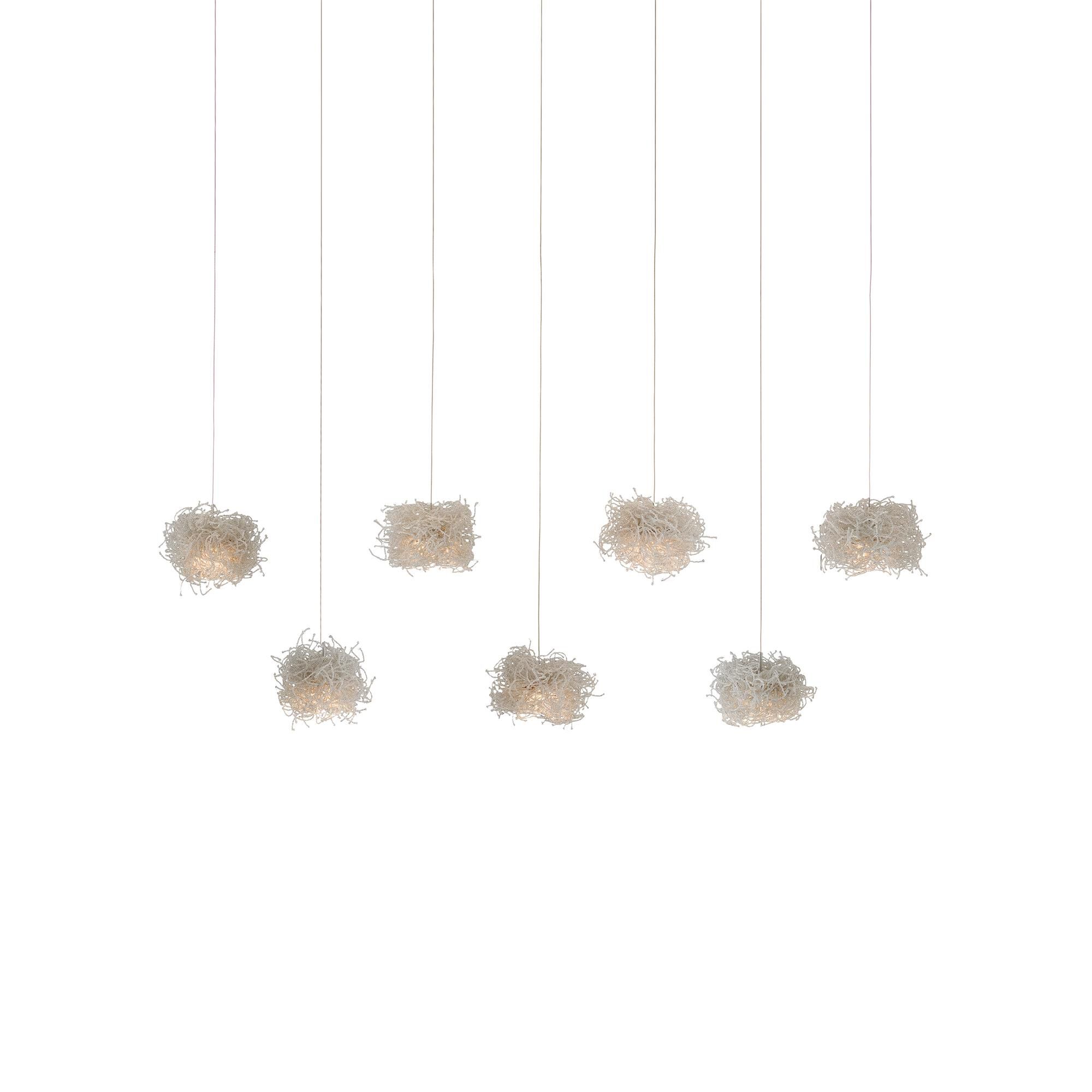 Shown in Clear/Silver finish and Clear/Glass Bead shade