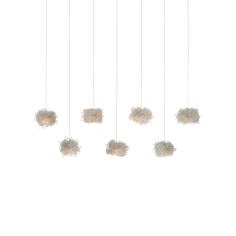 Birds Nest 57 Inch 7 Light LED Linear Suspension Light by Currey and Company