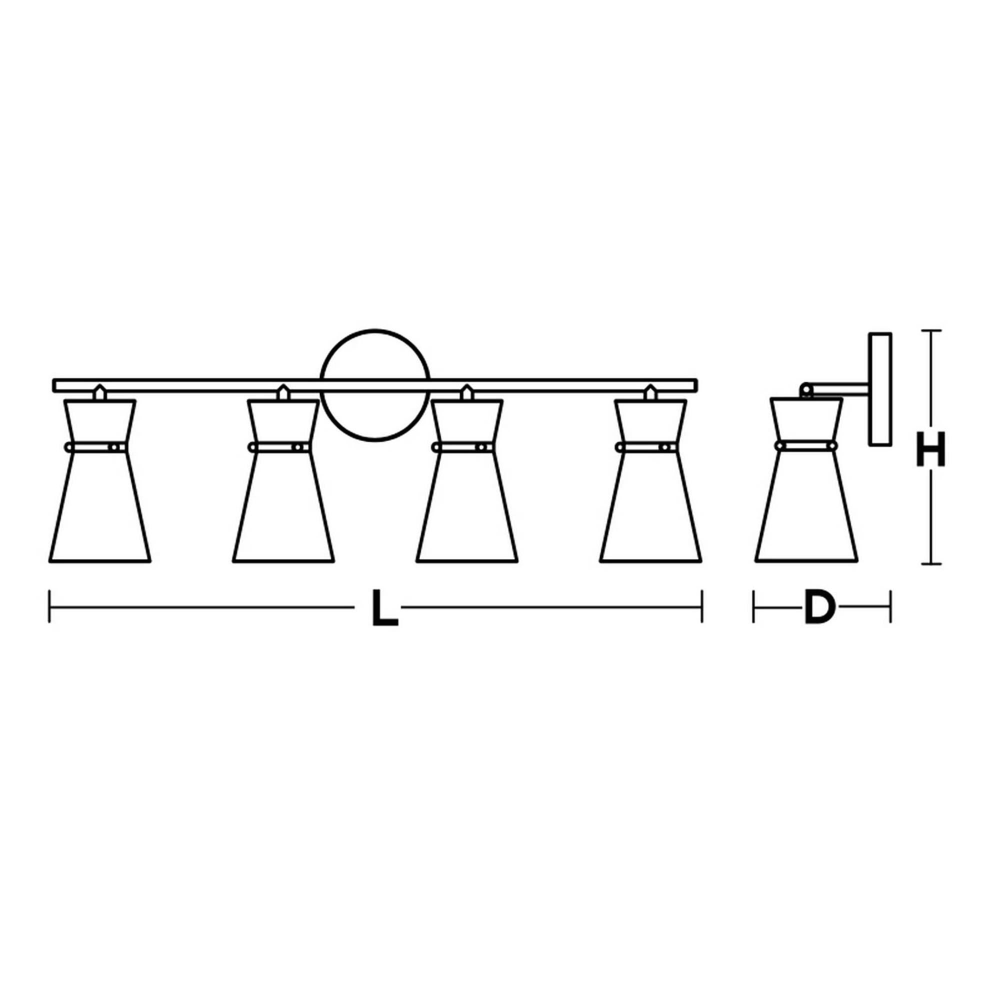 Amanda 31 Inch 4 Light Bath Vanity Light by AFX Lighting