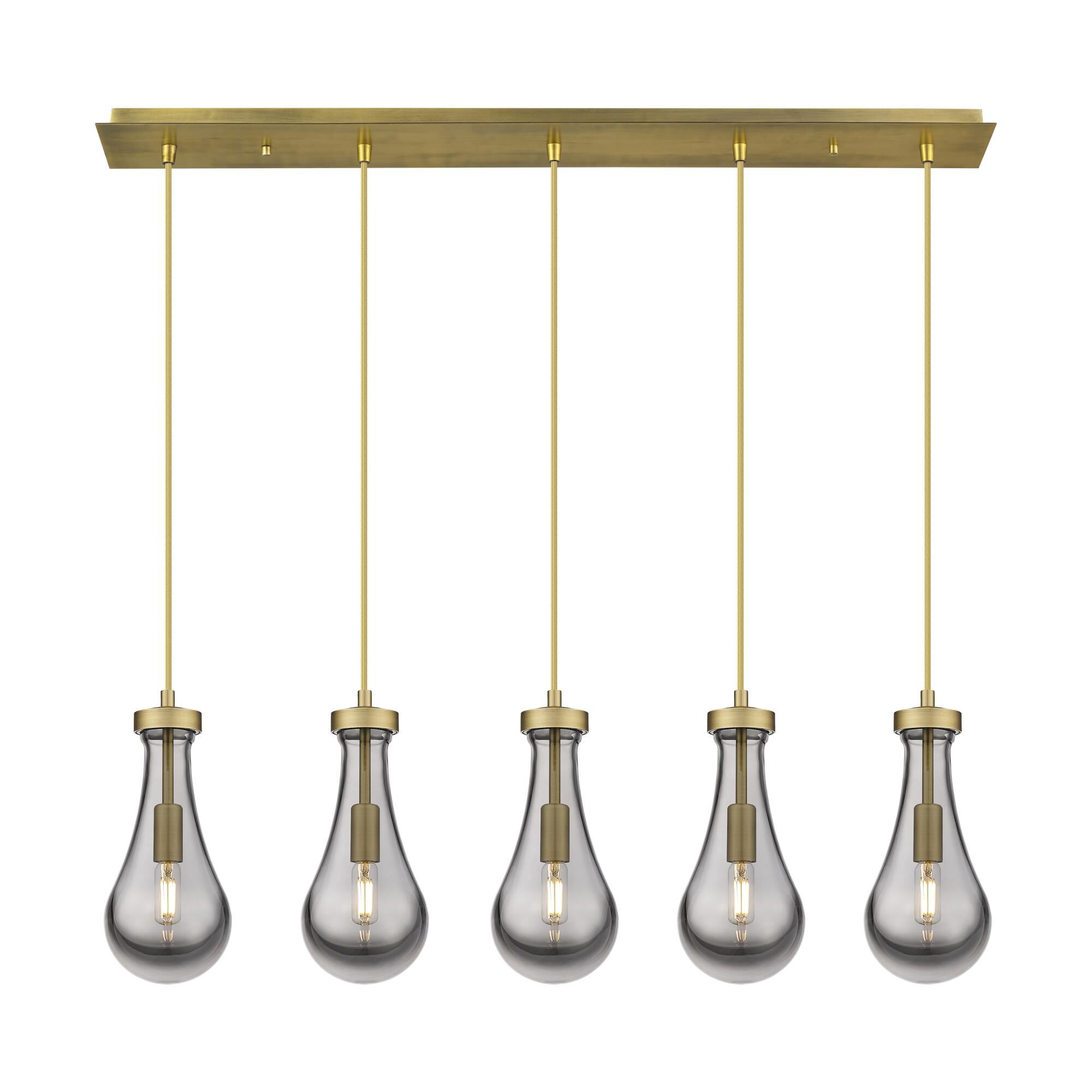 Bruno Marashlian Owego 36 Inch 5 Light Linear Suspension Light by Innovations Lighting