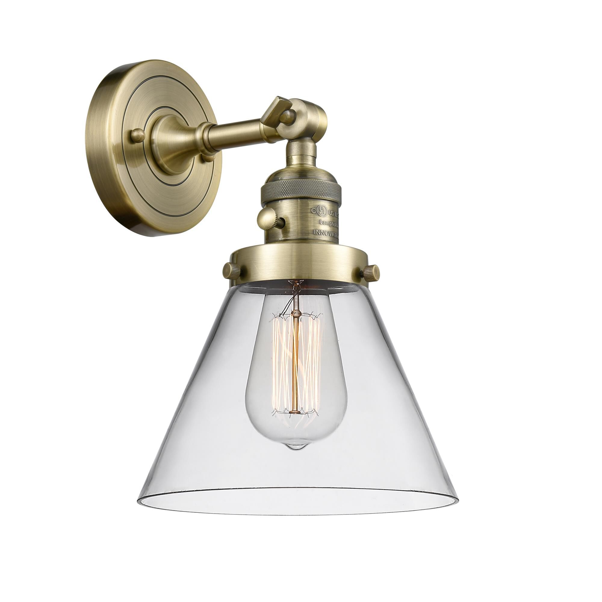 Bruno Marashlian Large Cone 10 Inch Wall Sconce by Innovations Lighting