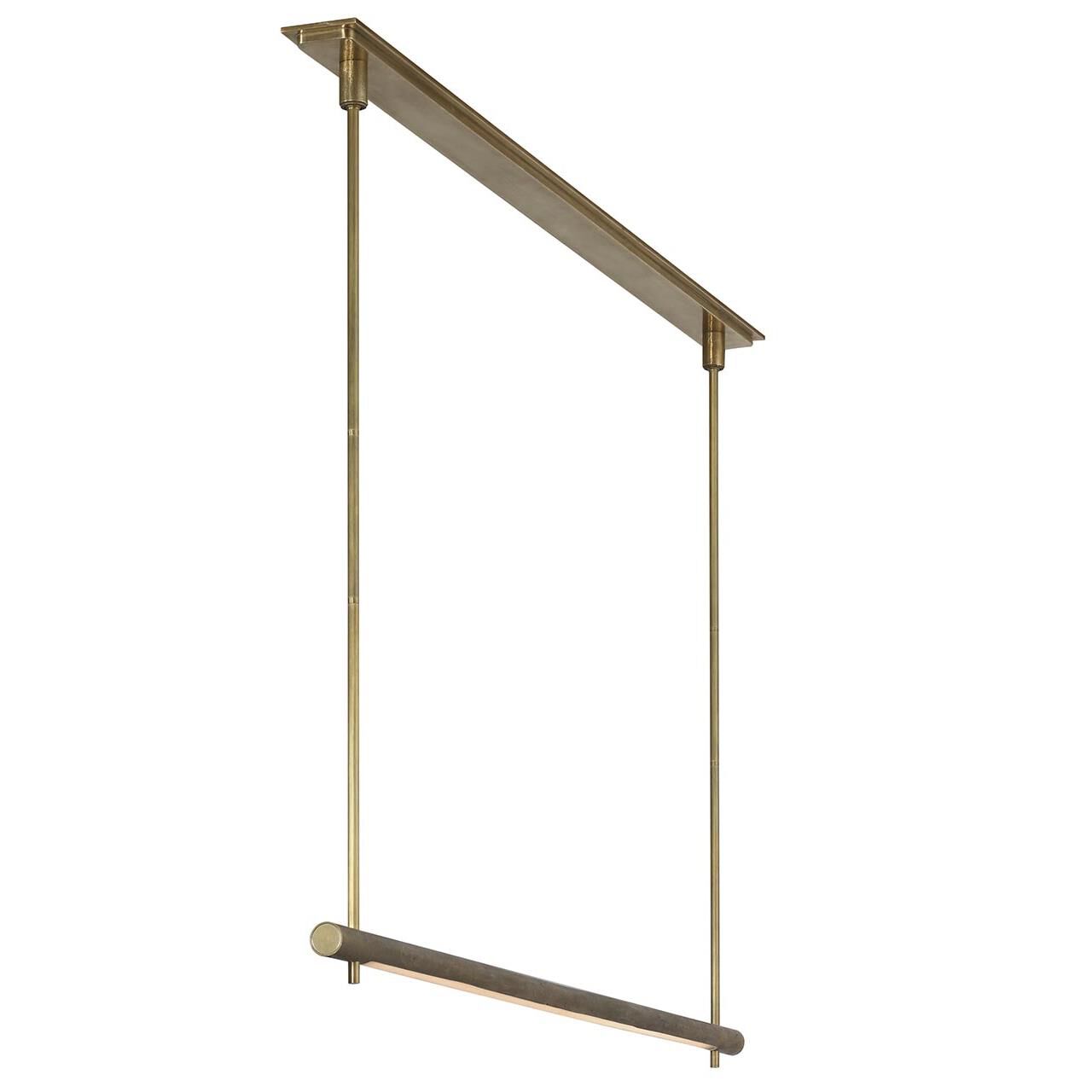 Shown in Museum Brass finish and Nova Frost glass