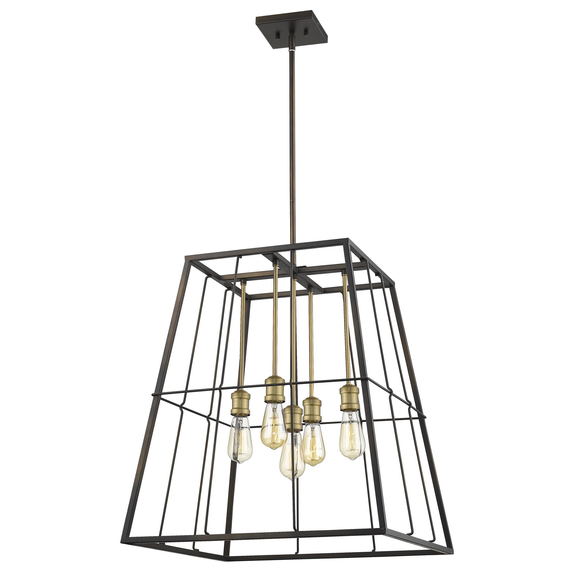 Shown in Oil-Rubbed Bronze finish and -- glass and -- shade