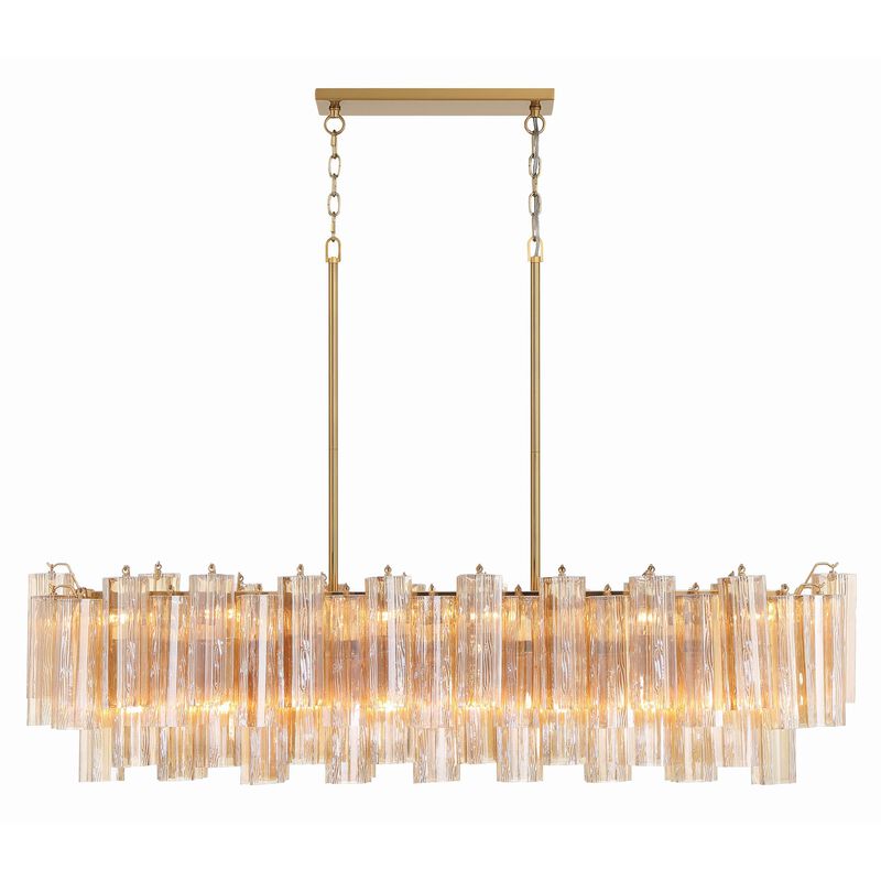 Addis Medium Linear Chandelier by Crystorama