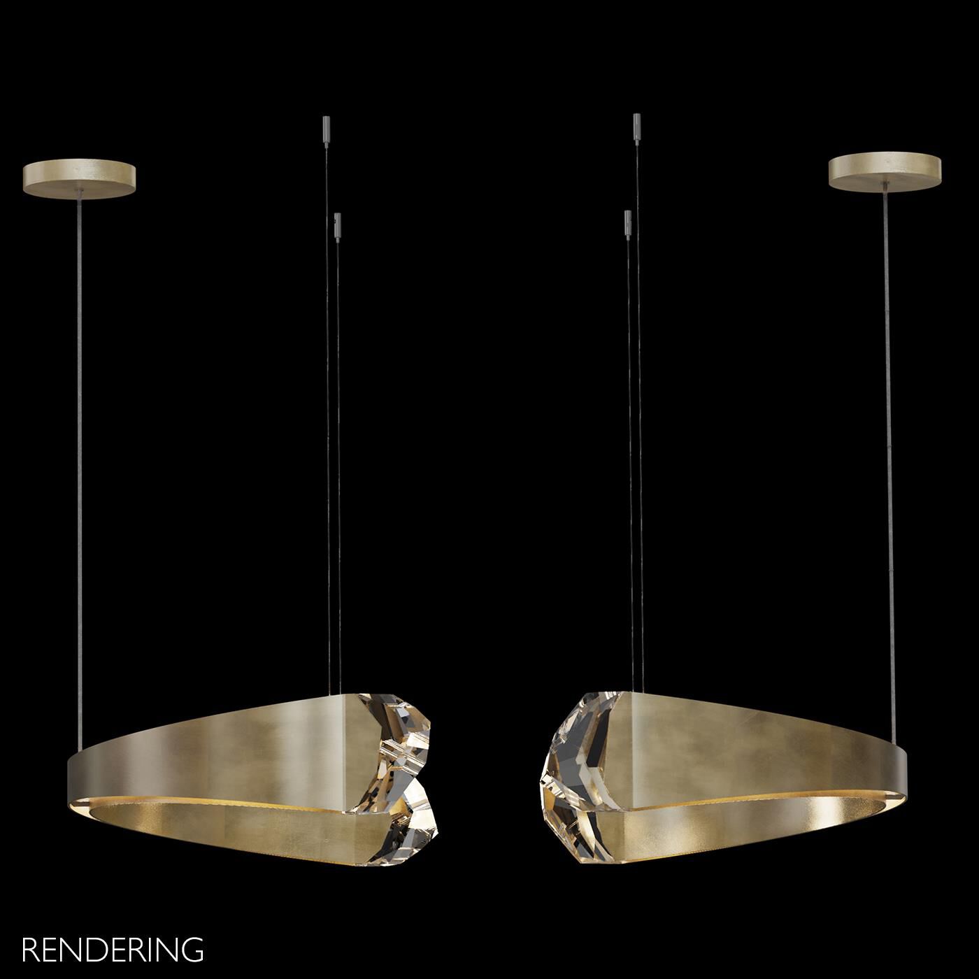 Strata Large Pendant by Fine Art Handcrafted Lighting