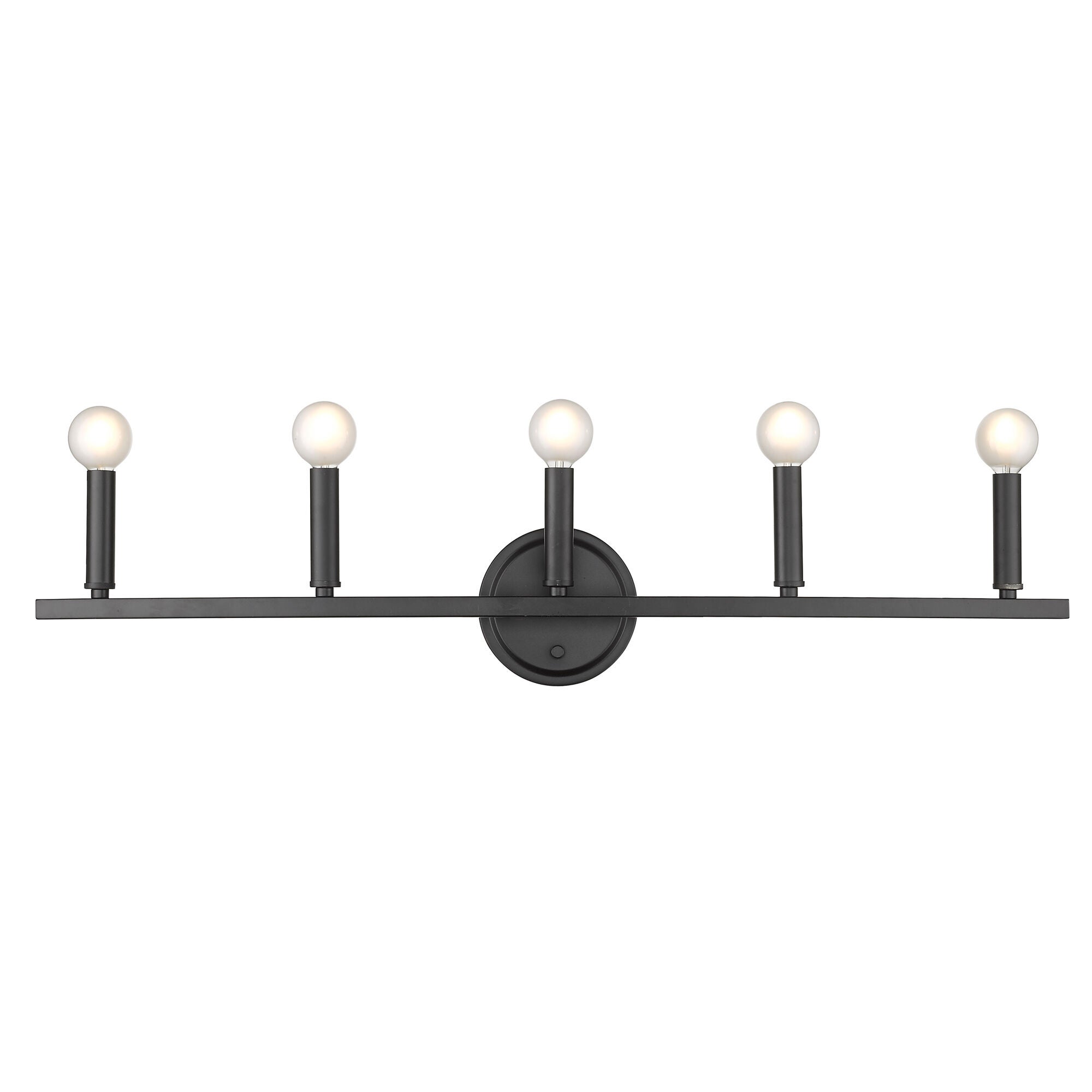 Shown in Matte Black finish and -- glass and -- shade