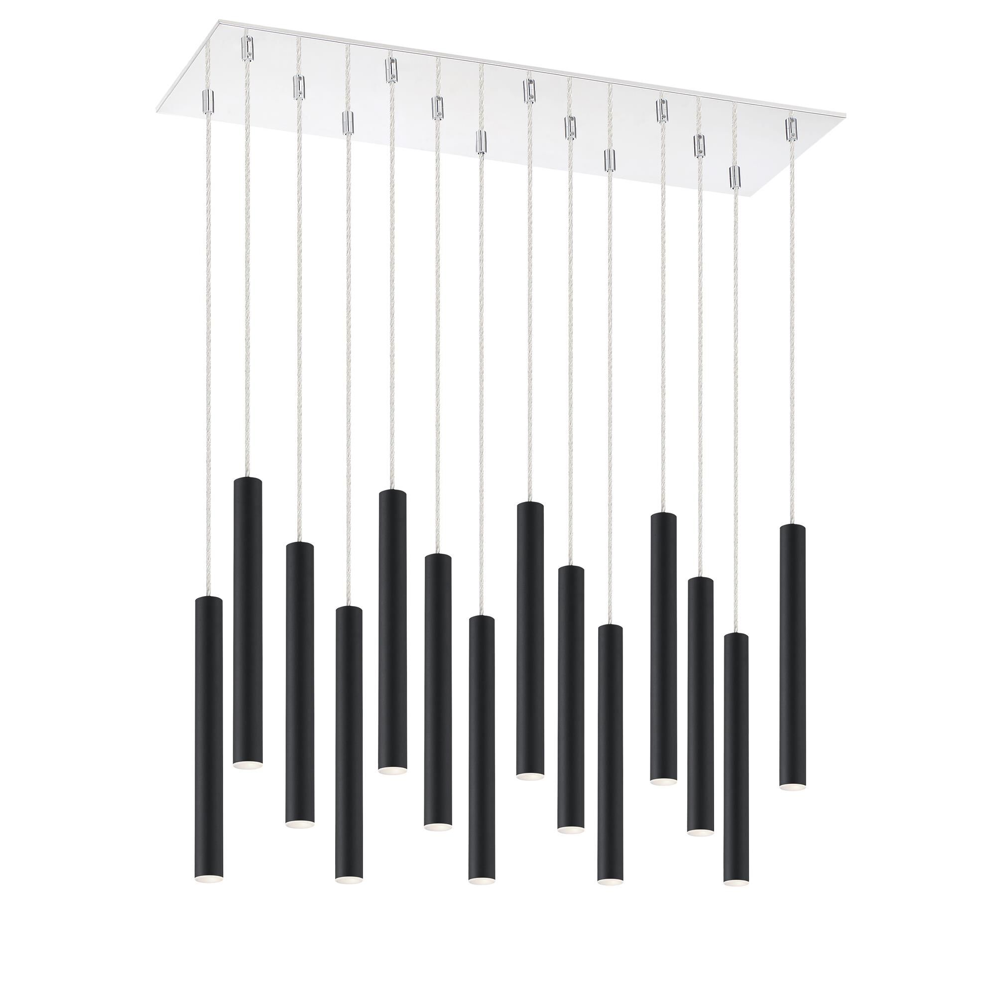 Forest 32 Inch 14 Light LED Linear Suspension Light by Z-Lite