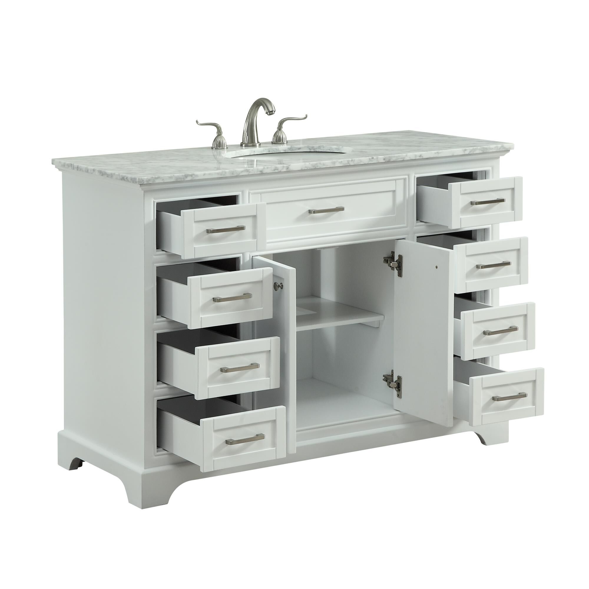 Shown in White finish