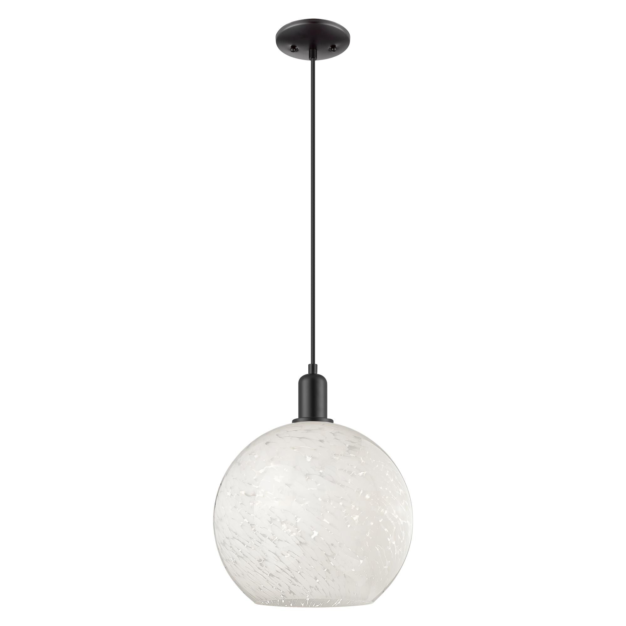 Bruno Marashlian White Mouchette Mini Pendant by Innovations Lighting