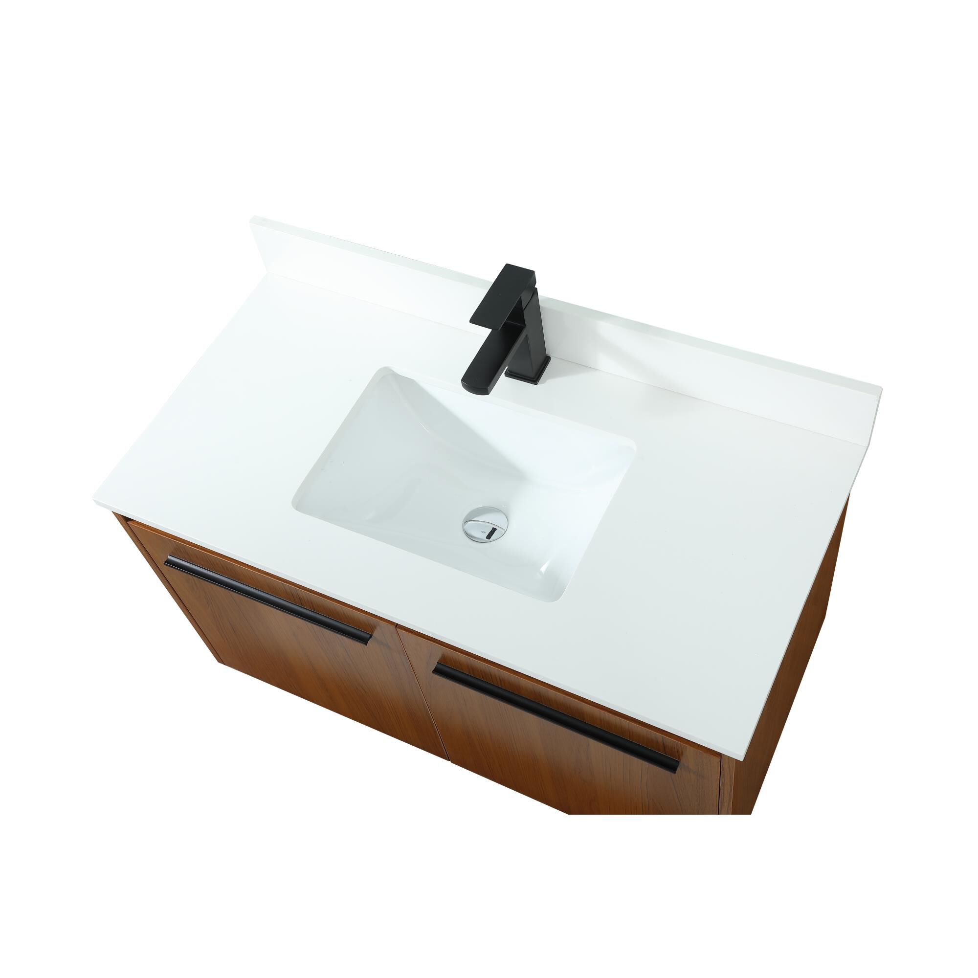 Shown in Teak finish