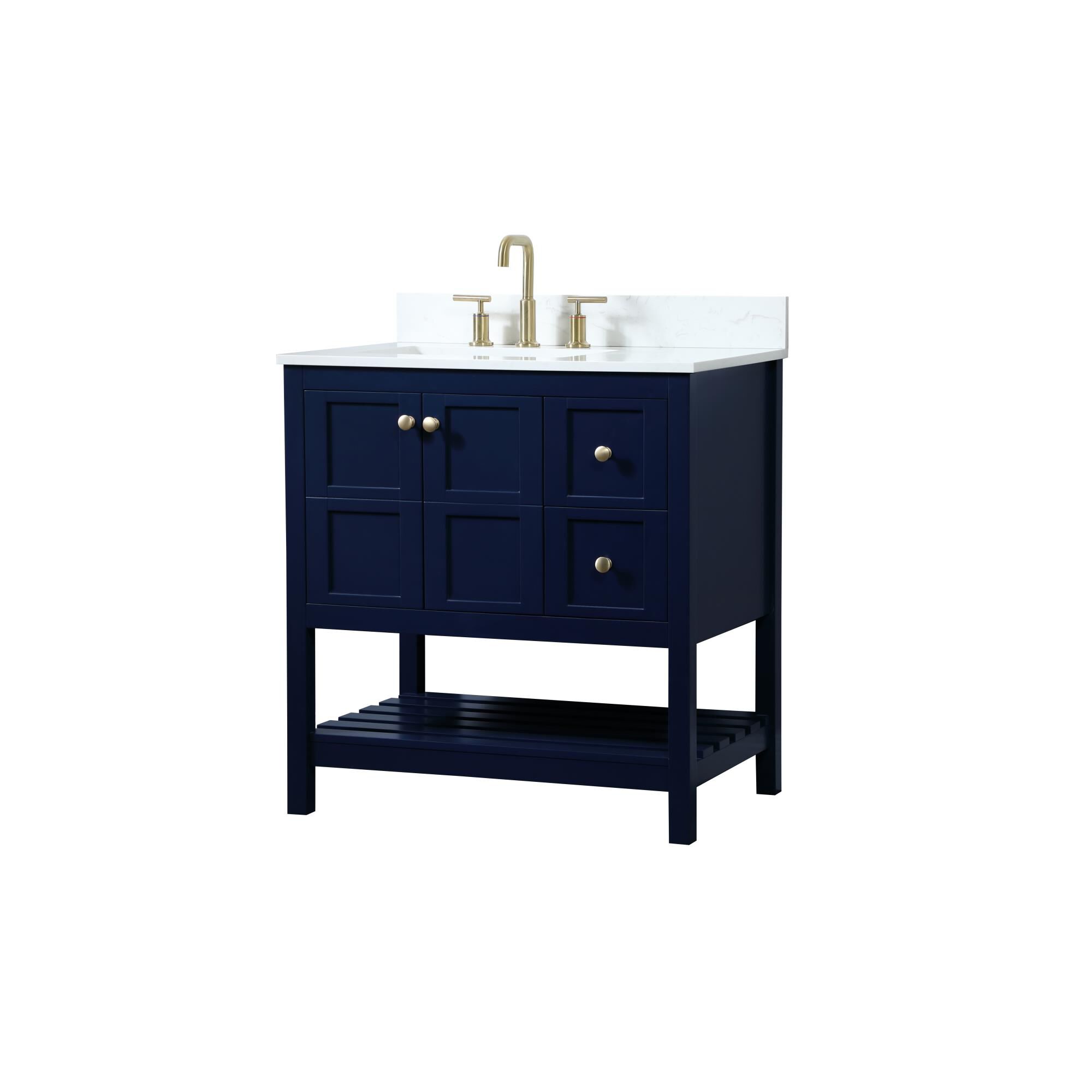 Shown in Blue finish