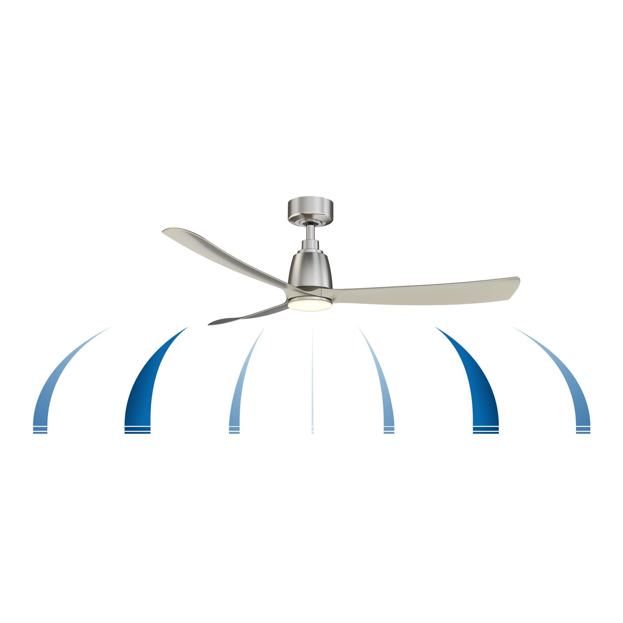 Kute 52 Inch 3 Blade Ceiling Fan,
