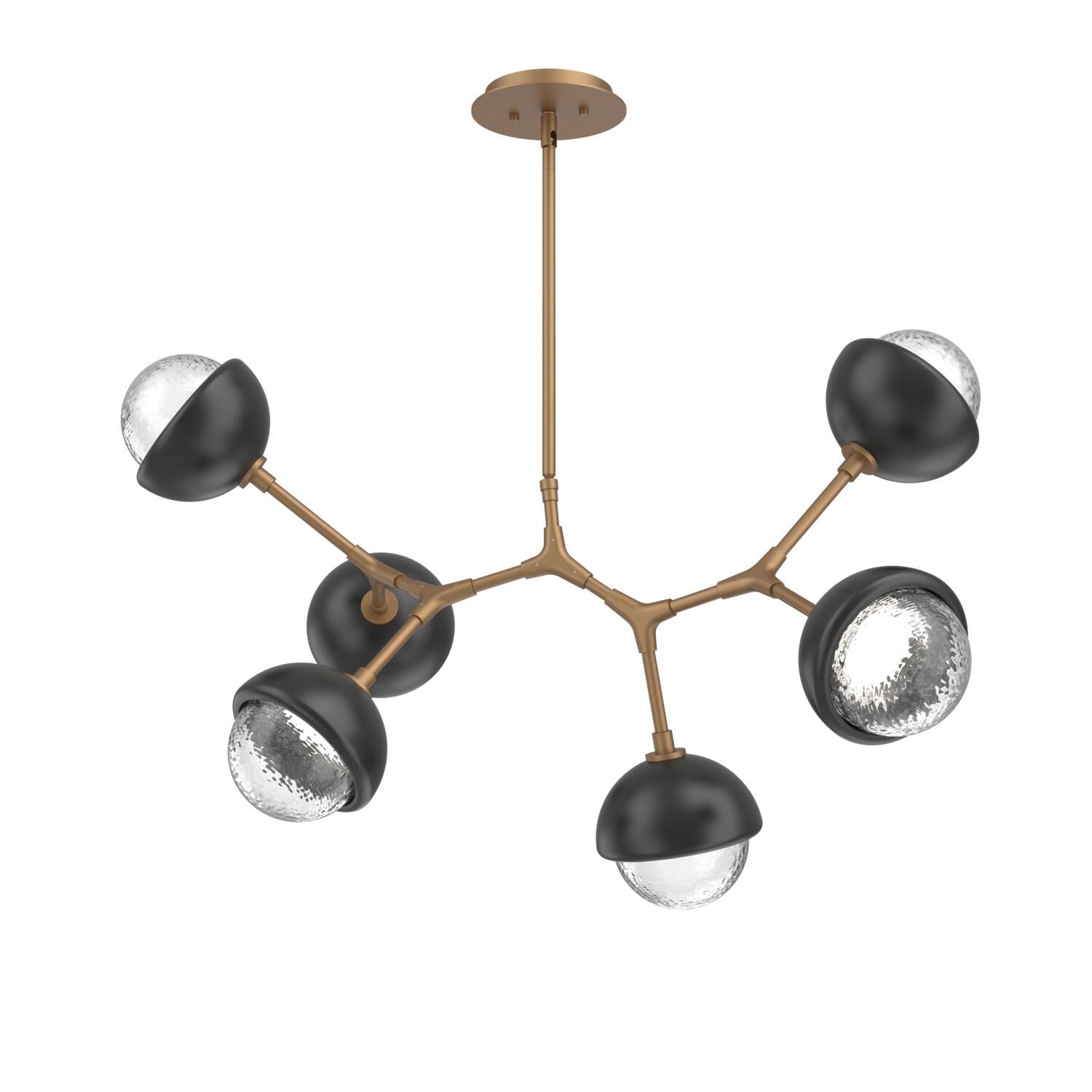 Levi Wilson Cabochon 31 Inch Linear Suspension Light by Hammerton Studio