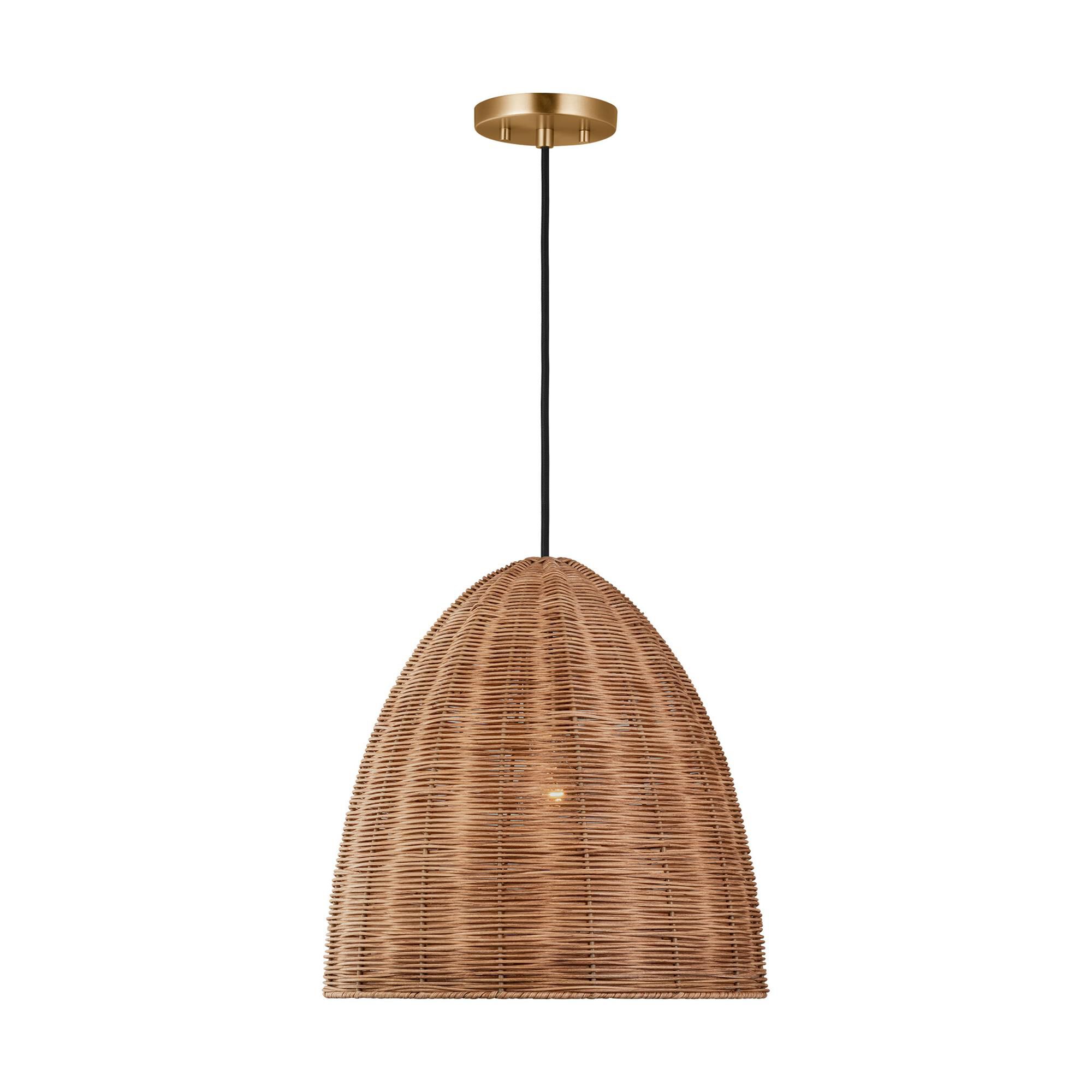 Shown in Blonde Rattan finish and Blonde Rattan shade