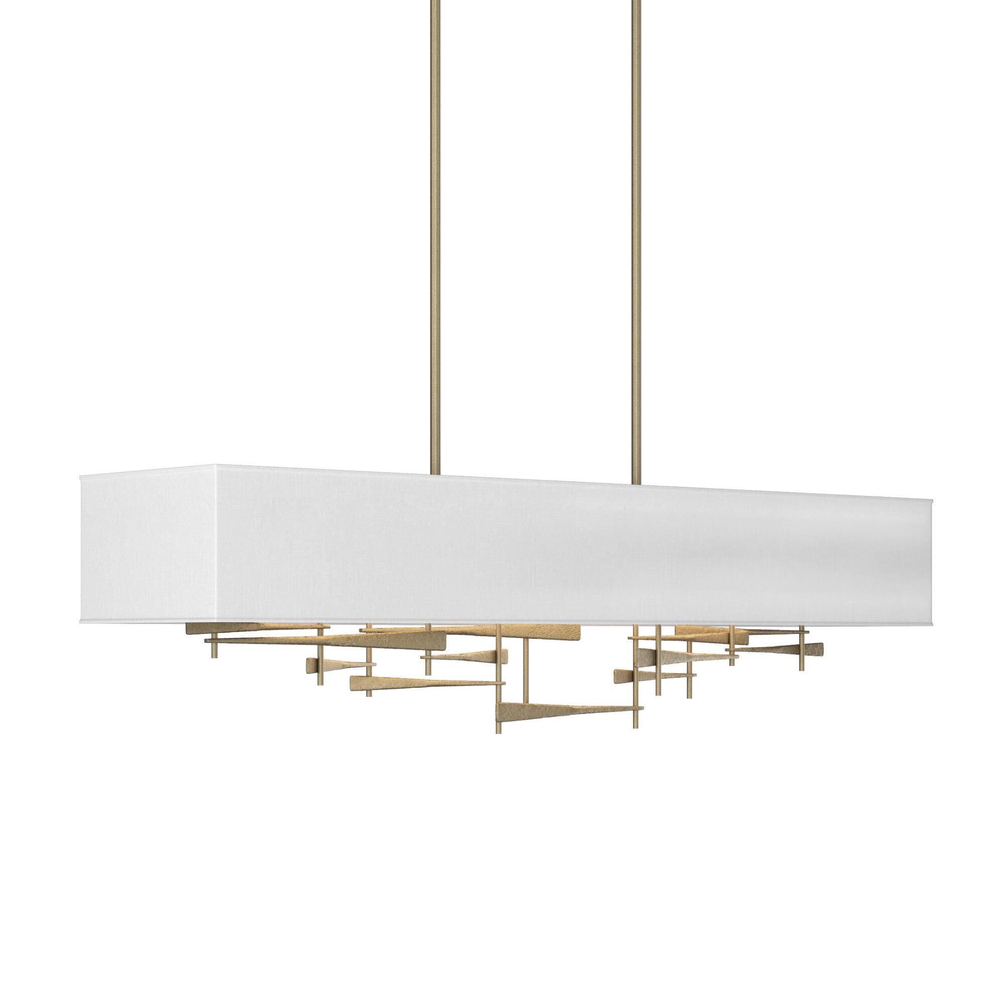 Shown in Soft Gold finish and White shade