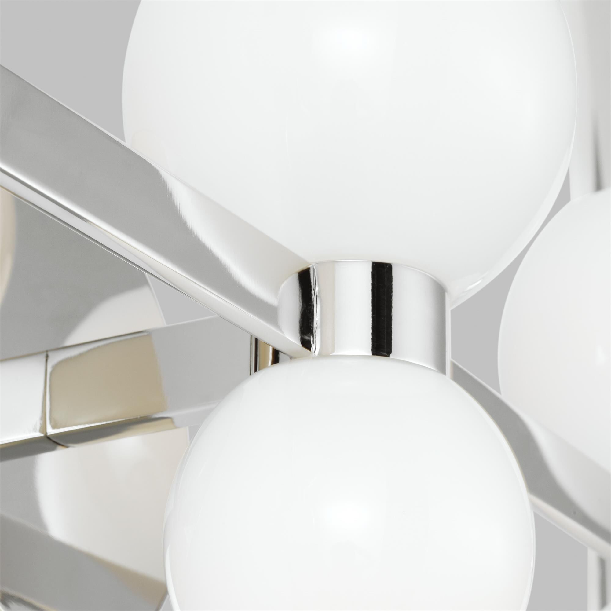 Shown in Polished Nickel finish and Milk White Glass s shade
