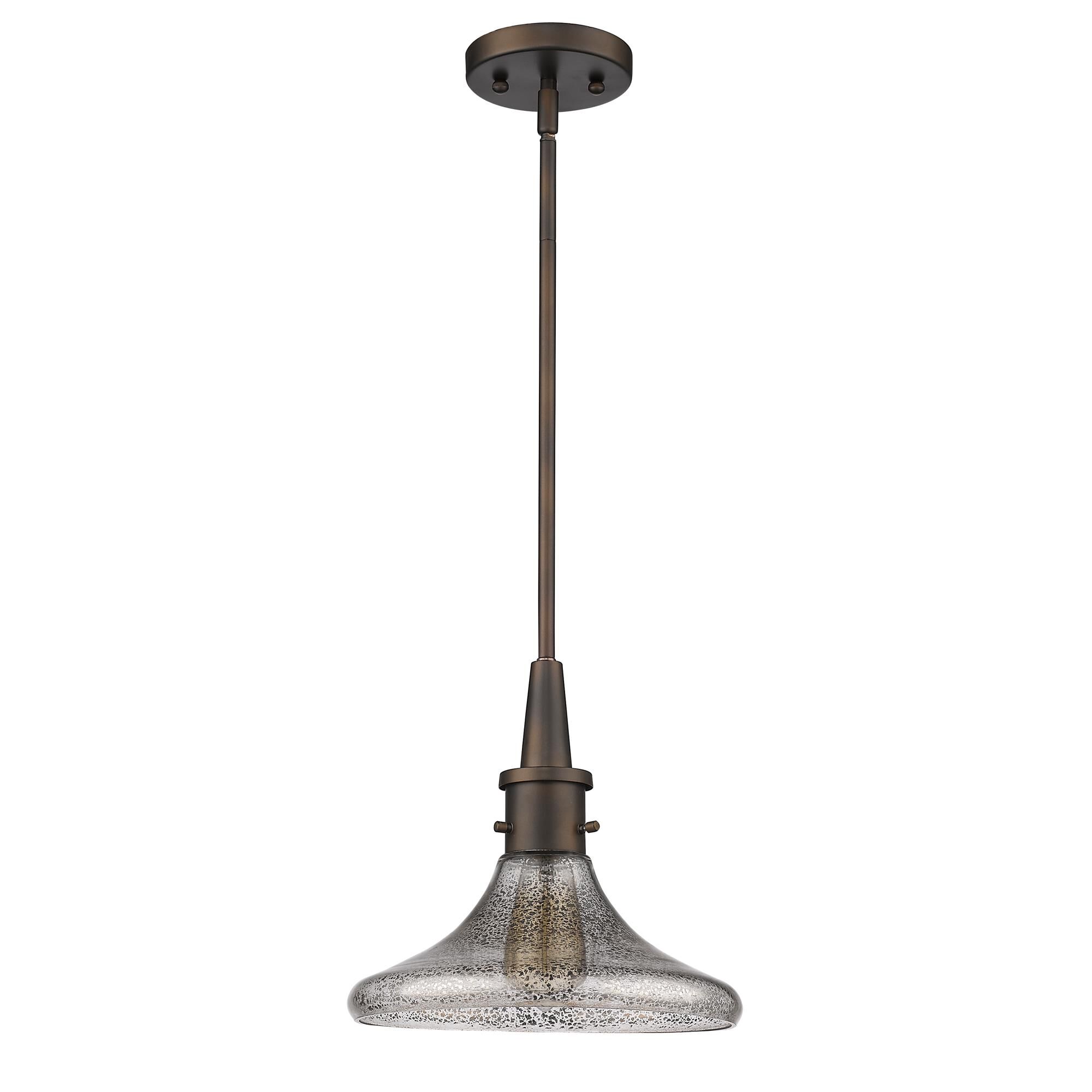 Shown in Oil Rubbed Bronze finish and Mercury glass and Mercury Glass shade