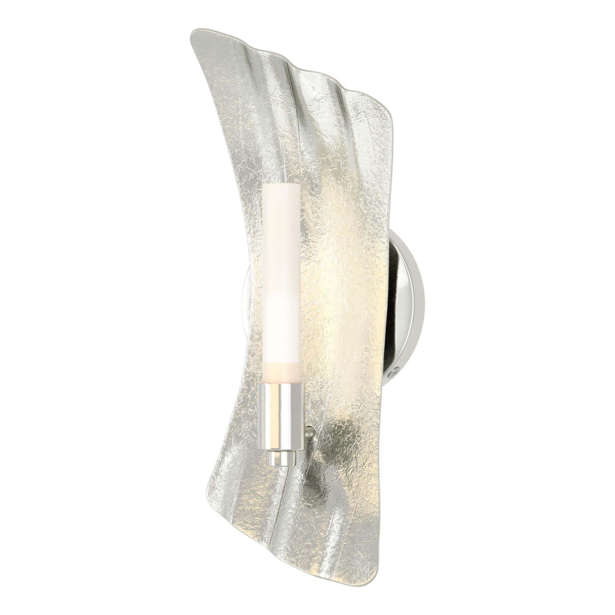 Shown in Sterling finish and Frosted glass