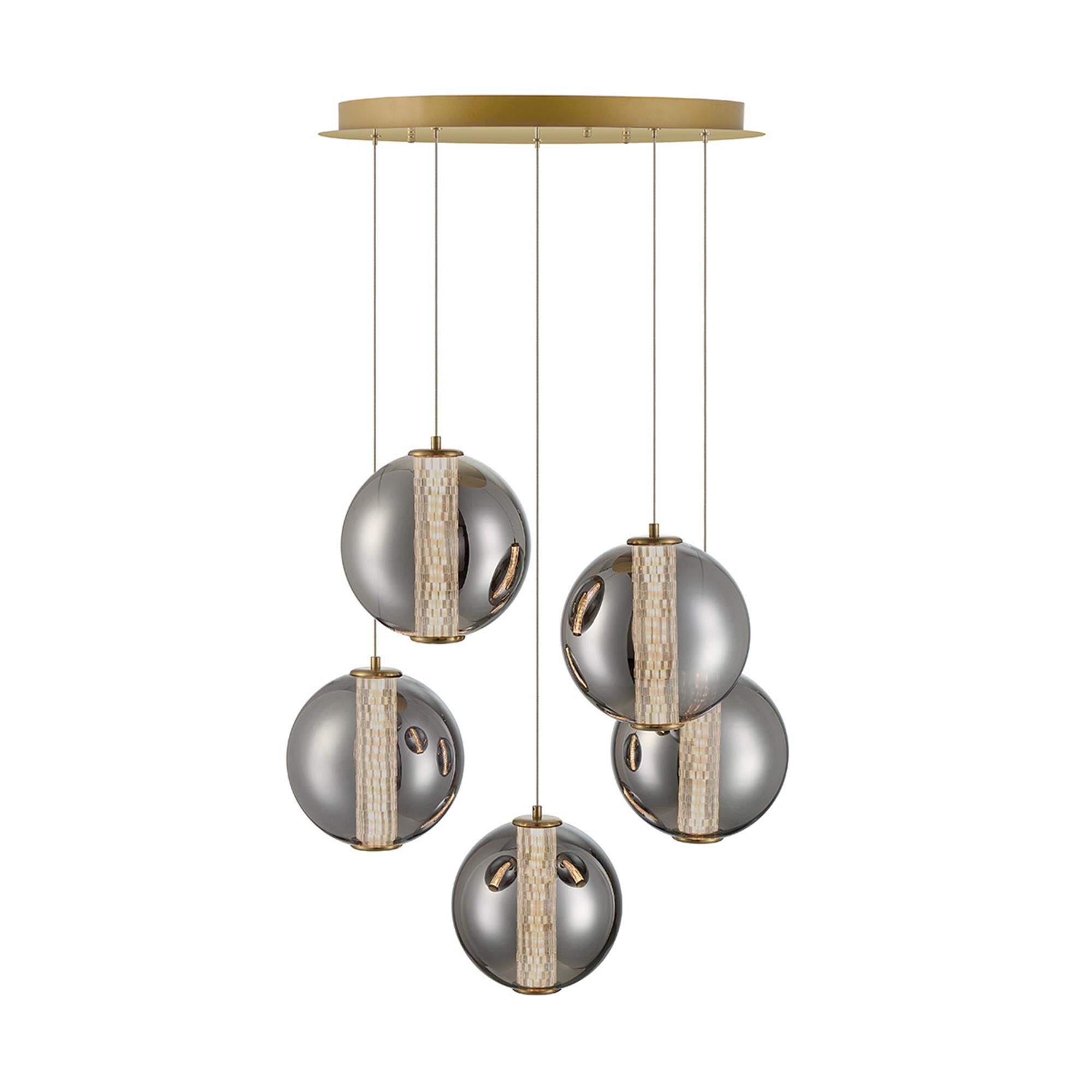 Atomo 26 Inch 5 Light Multi Light Pendant,