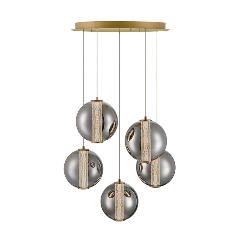 Atomo 26 Inch 5 Light Multi Light Pendant by Eurofase Lighting