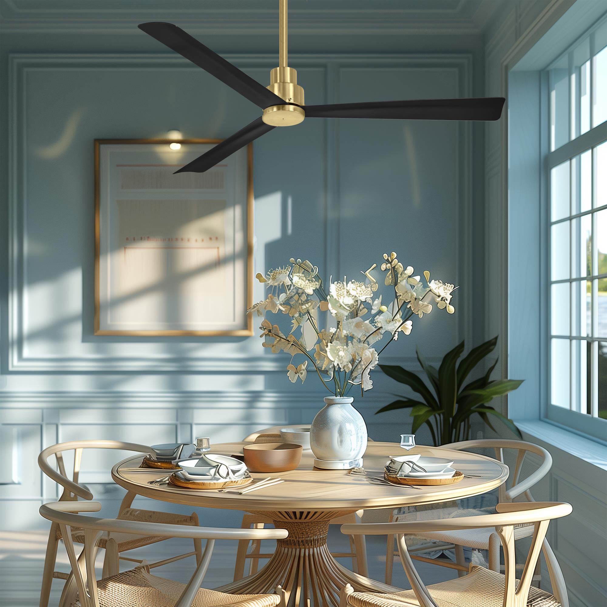 Simple Outdoor Rated 52 Inch Ceiling Fan by Minka Aire