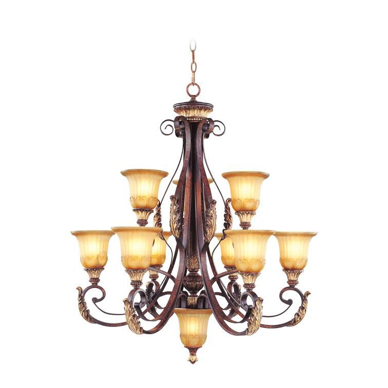 Villa Verona 33 Inch 10 Light Chandelier by Livex Lighting