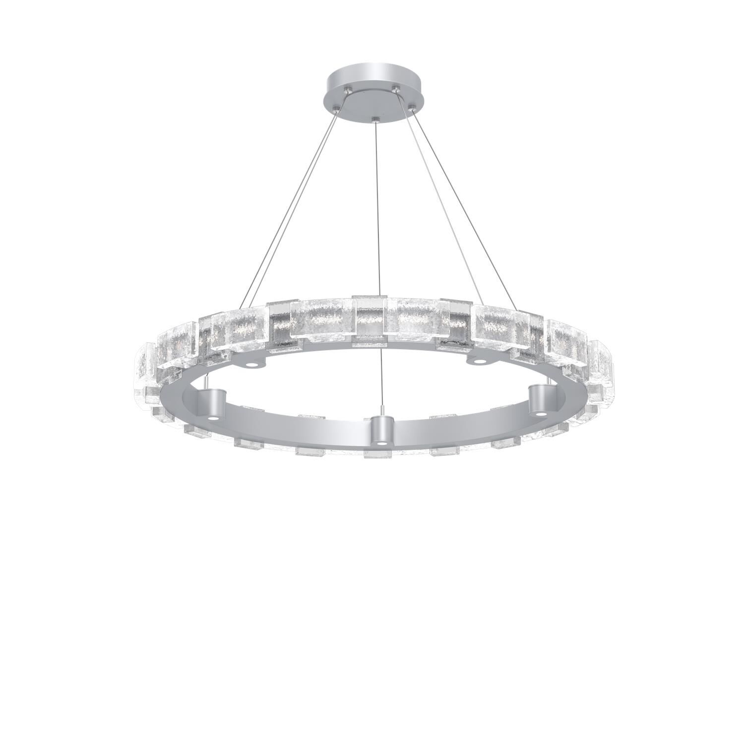 Shown in Classic Silver finish and Clear glass