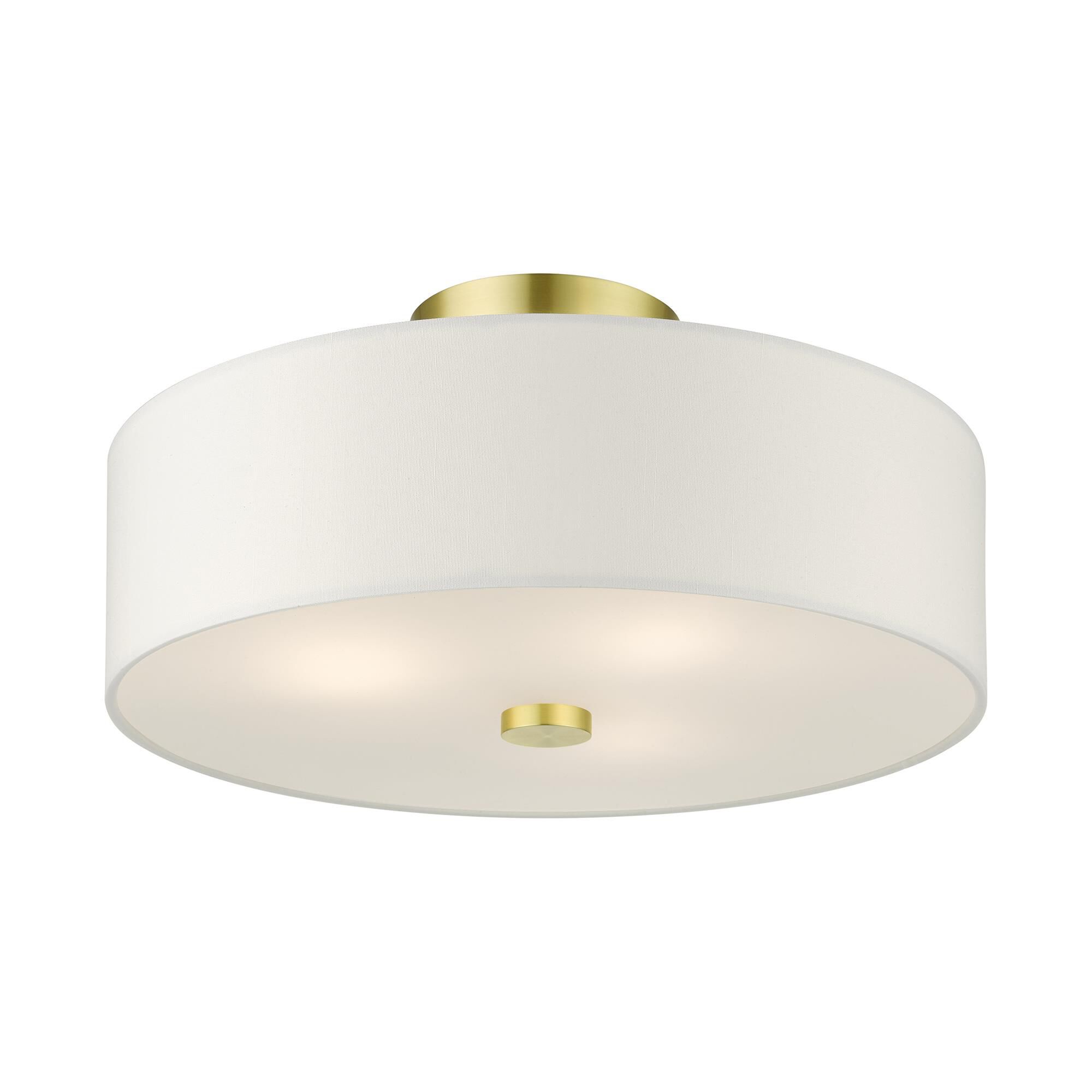 Meridian 3 Light Semi Flush Mount by Livex Lighting