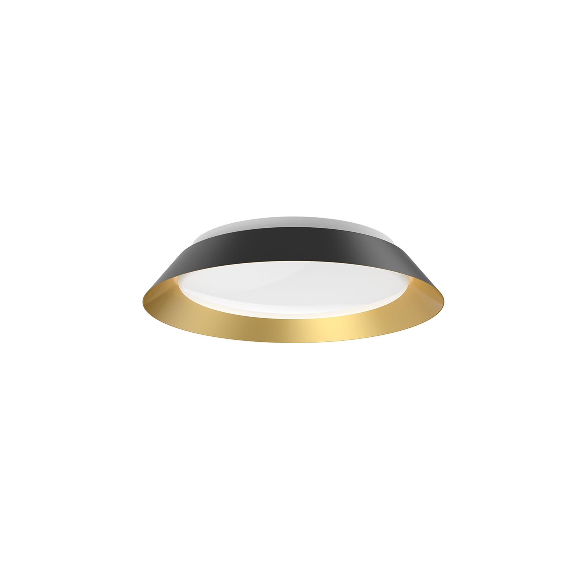 Shown in Black/Gold finish and Frosted Acrylic glass