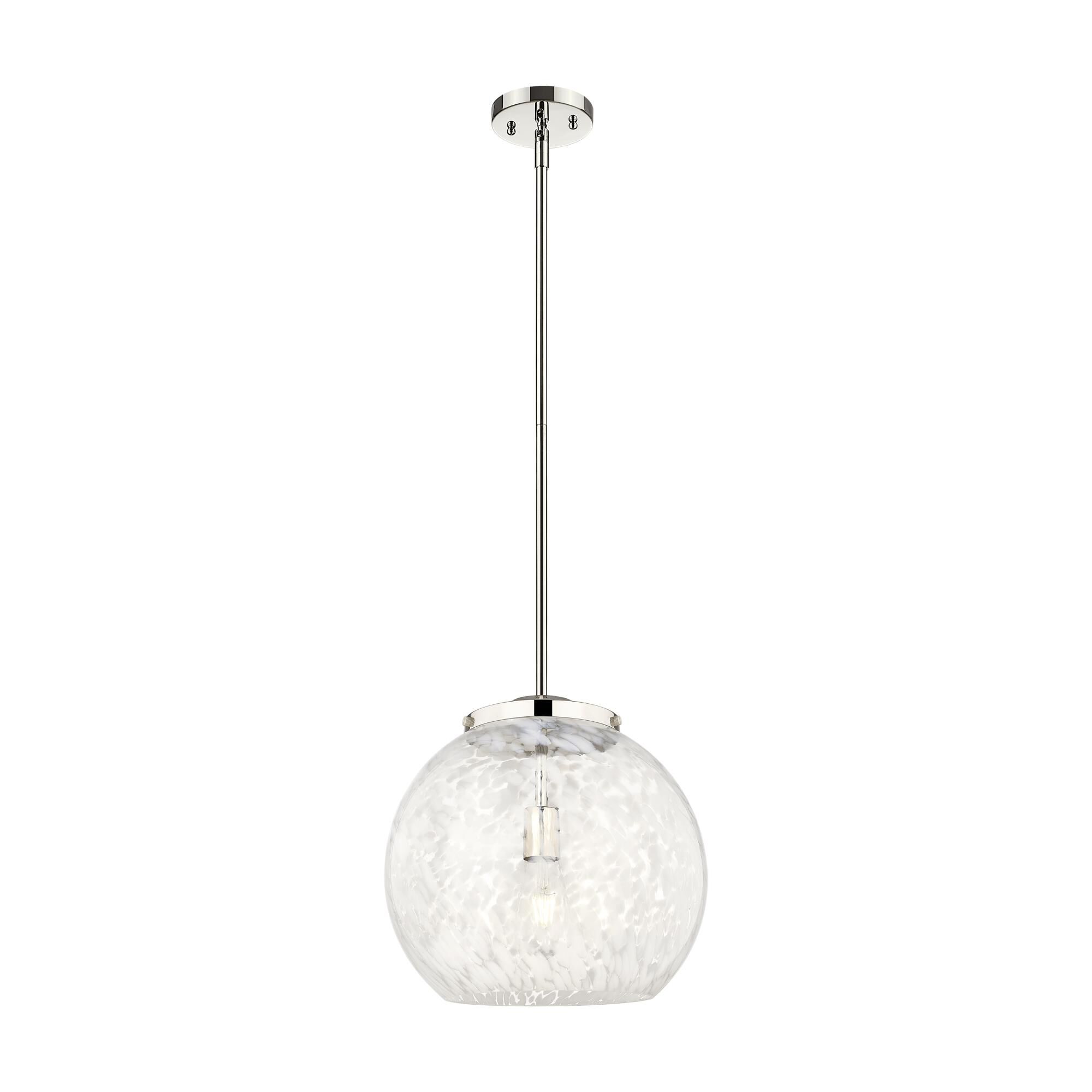 Bruno Marashlian White Mouchette 14 Inch Large Pendant by Innovations Lighting