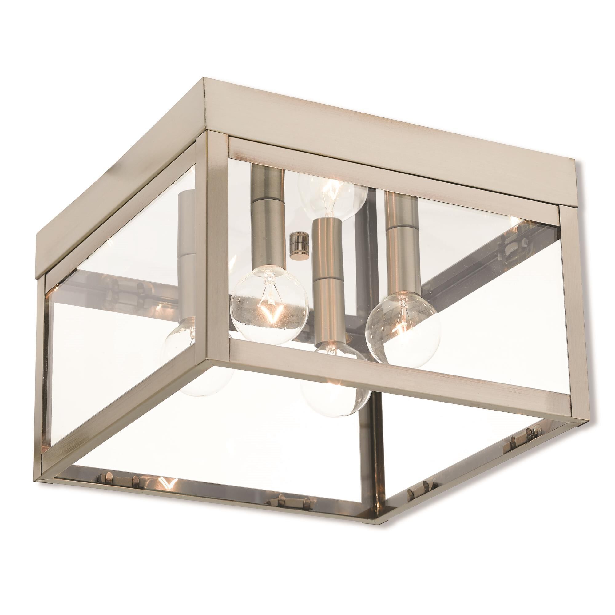 Nyack 10 Inch 4 Light Outdoor Flush Mount by Livex Lighting