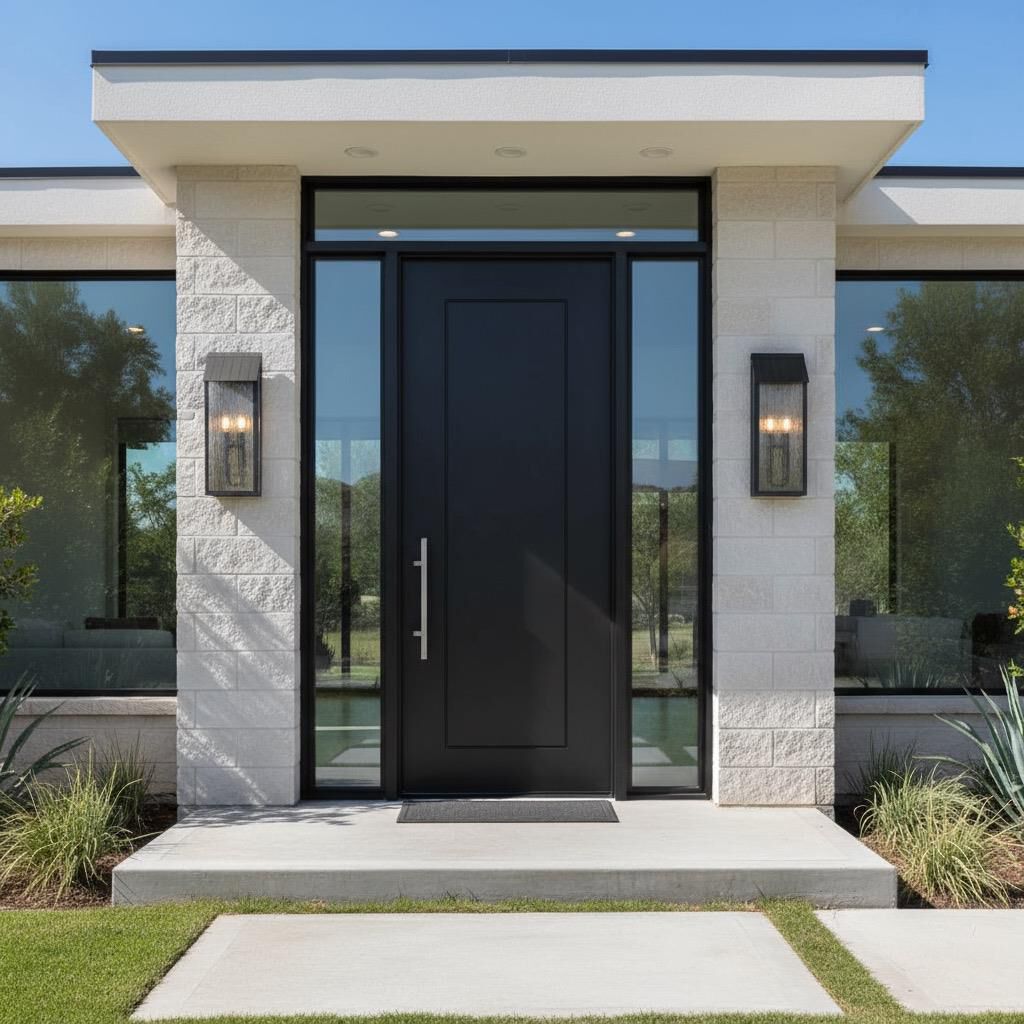 Shown in Black finish and Clear Rain ware glass