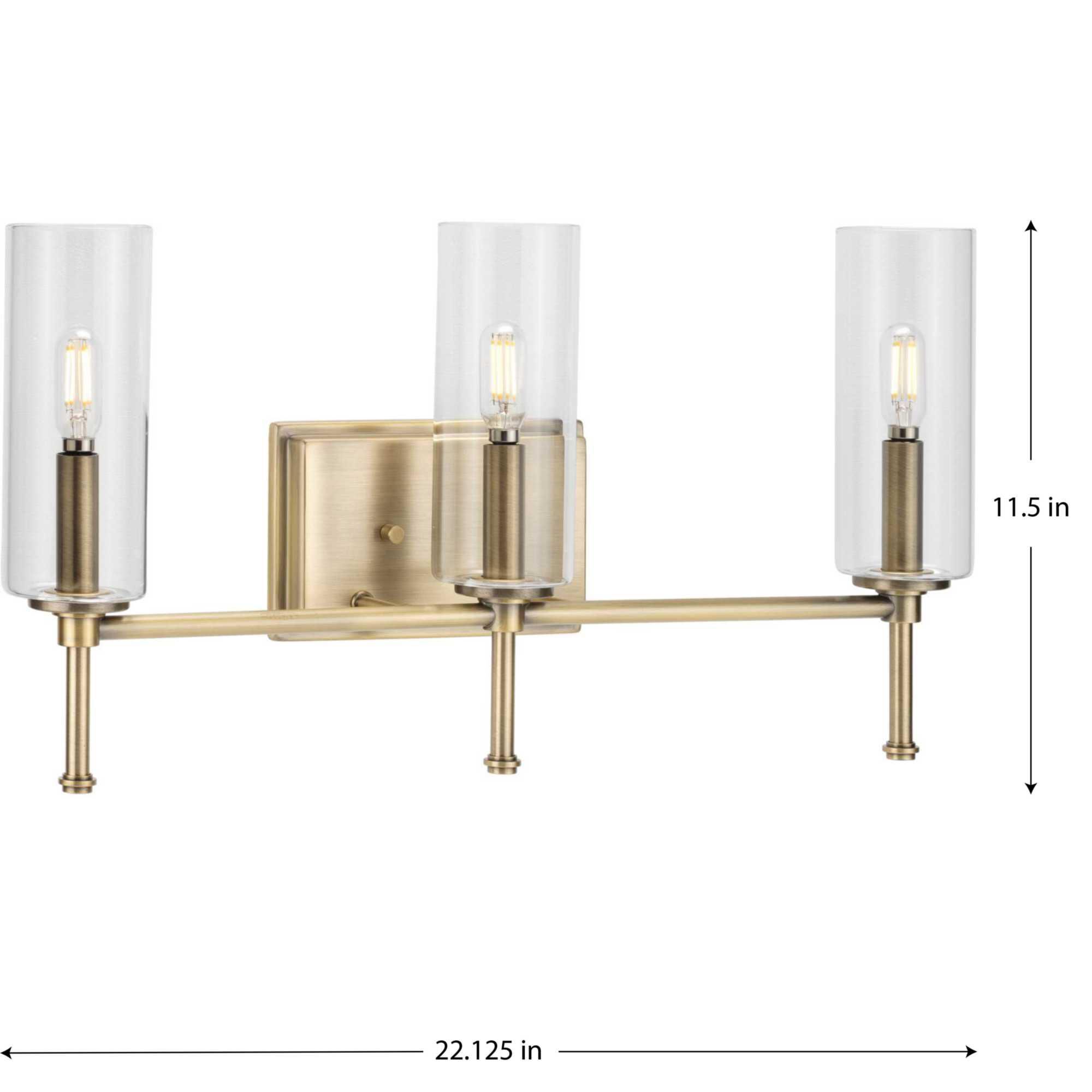 Elara 22 Inch 3 Light Bath Vanity Light by Progress Lighting