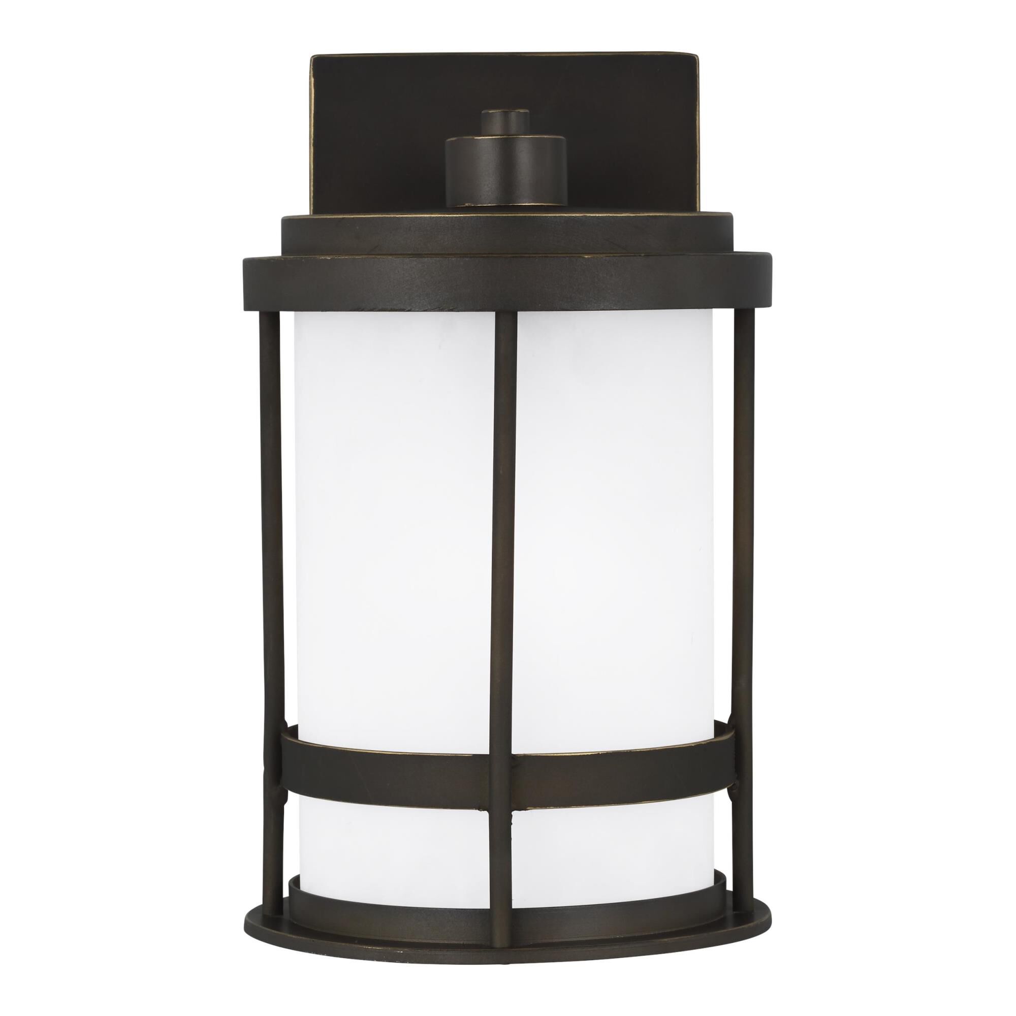 Shown in Antique Bronze finish and Satin Etched glass