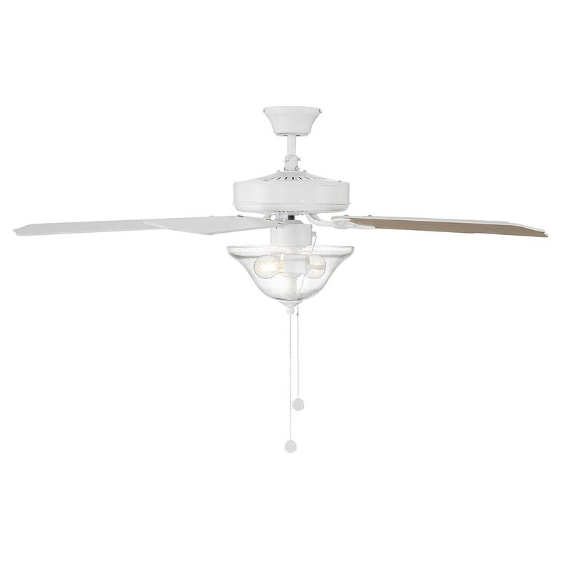 52 Inch Ceiling Fan with Light Kit by Meridian Lighting